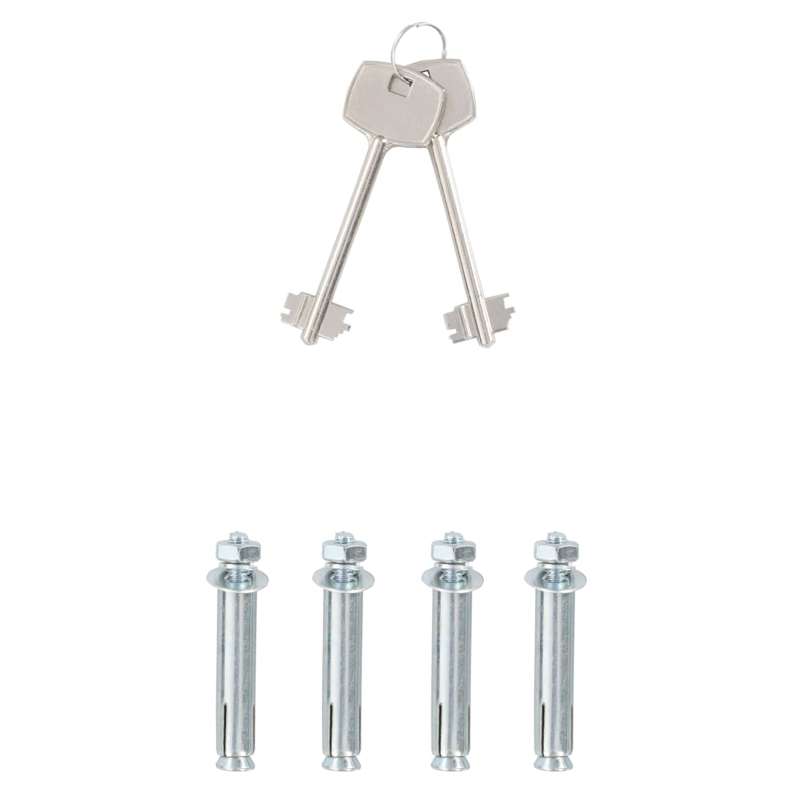 Safe Box with Key Lock Dark Grey 31x35x50 cm Steel - Image 9