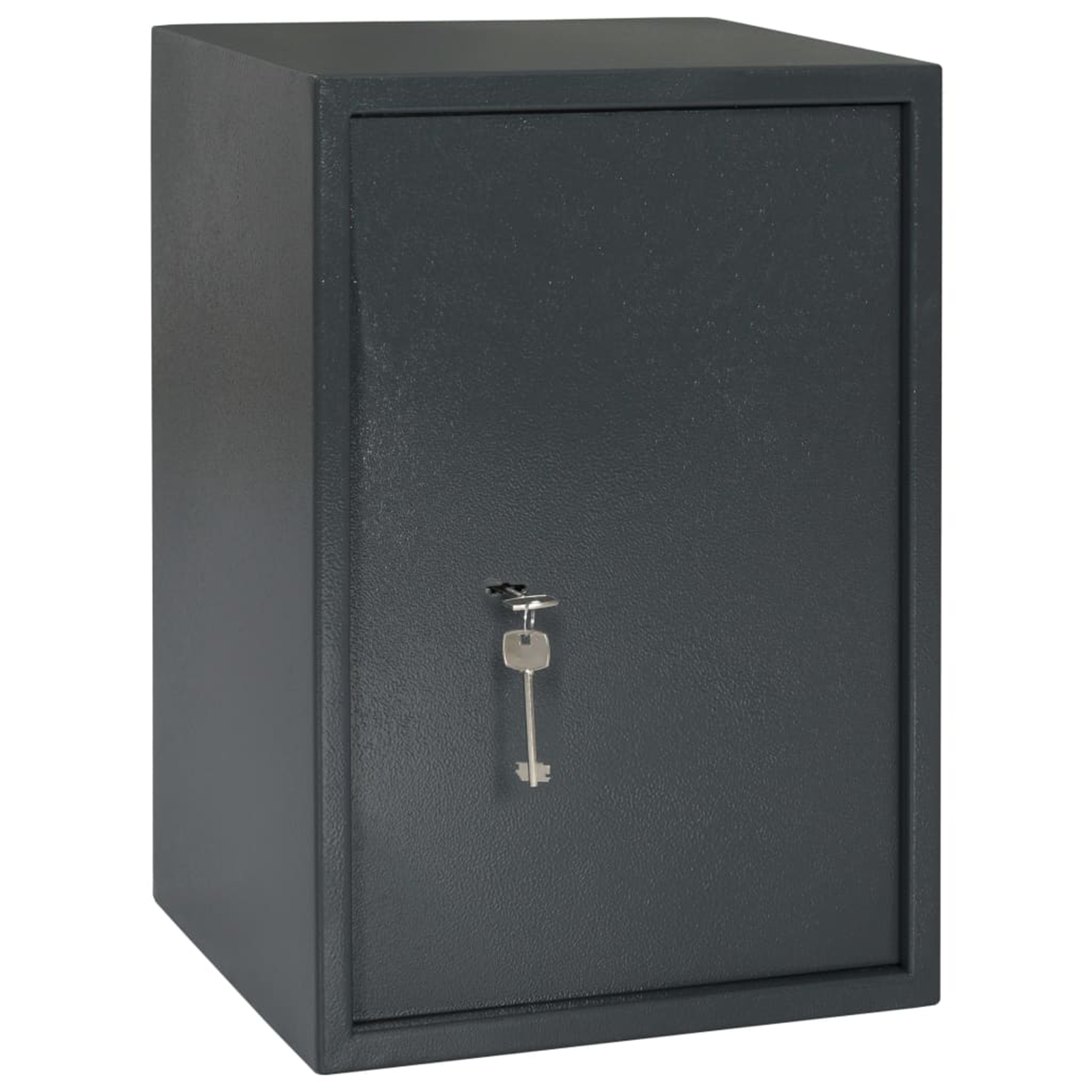Safe Box with Key Lock Dark Grey 31x35x50 cm Steel - Image 2