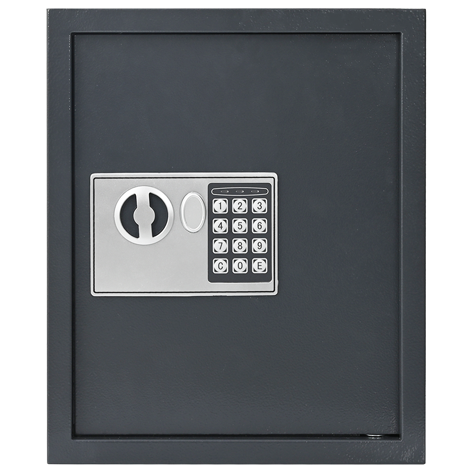 Keypad Lock Safe Gunmetal Grey Steel, Chrome Medium Locks - Image 5