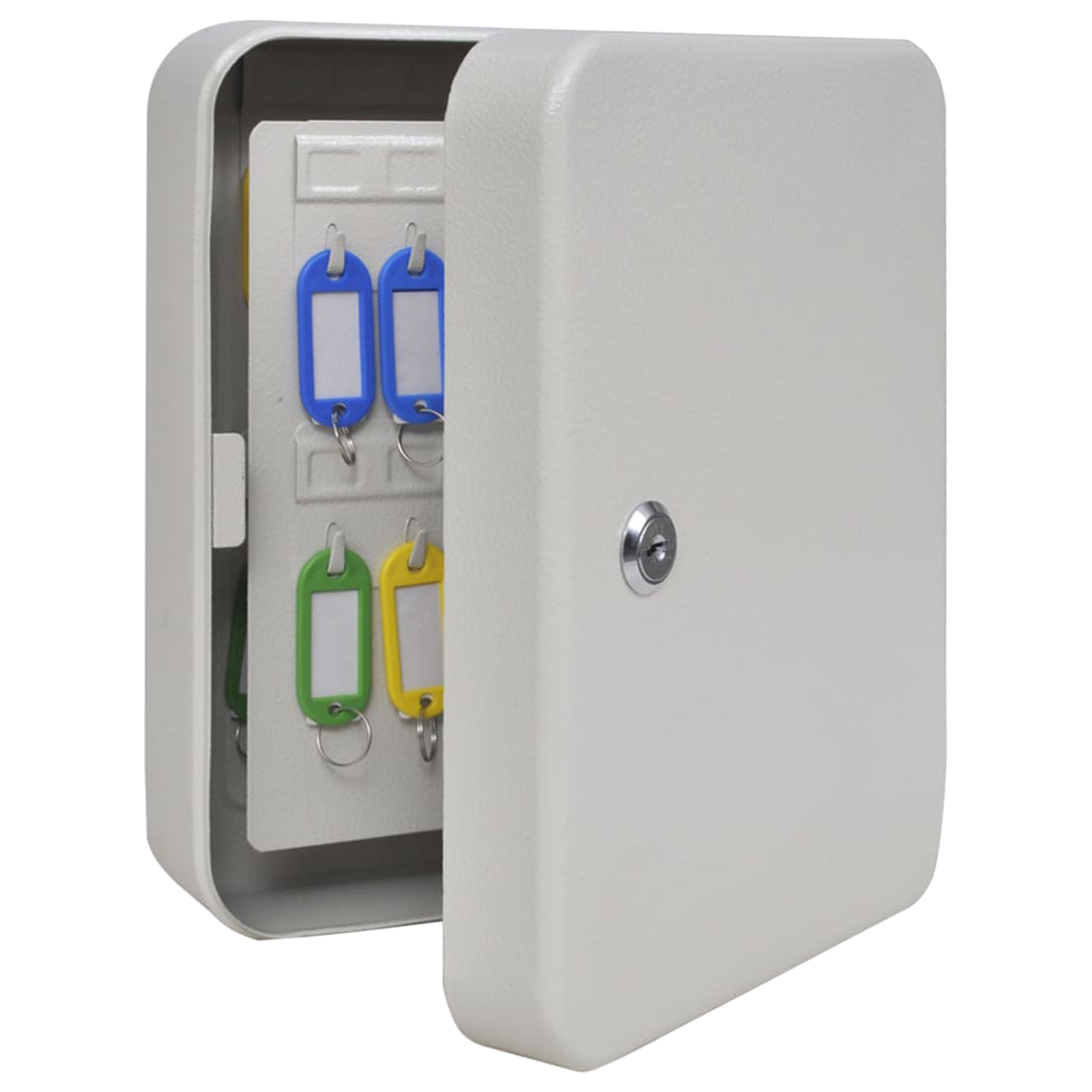 Key Cabinet Cream Steel Medium Locks Key Cabinet Rectangular - Image 2