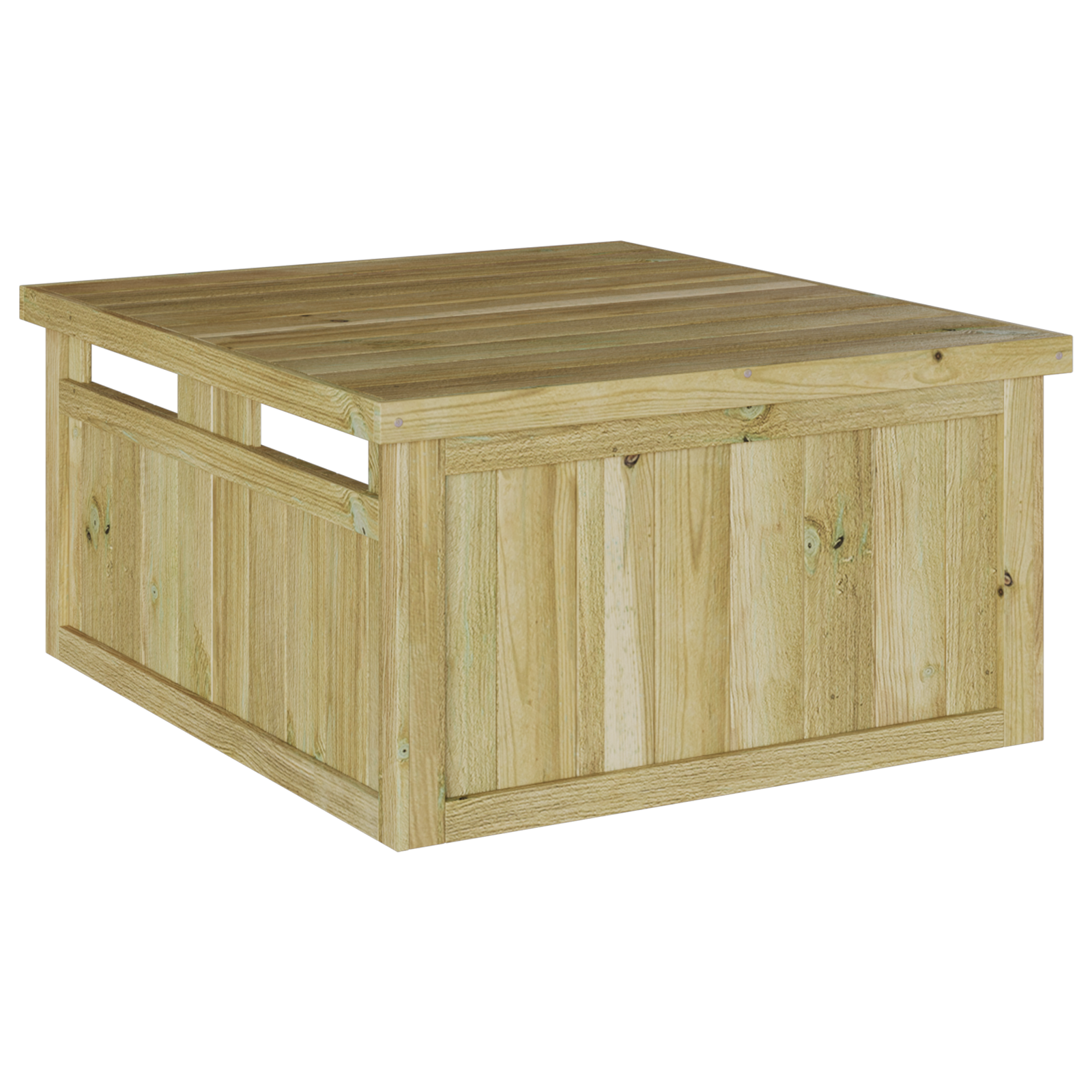 Garage für robotergestützten Rasenmäher 70x80x38 cm Impregniertes Holz Kiefer - gartenhelfer-aufbewahrung-gartenschuppen - Your Garden Eden