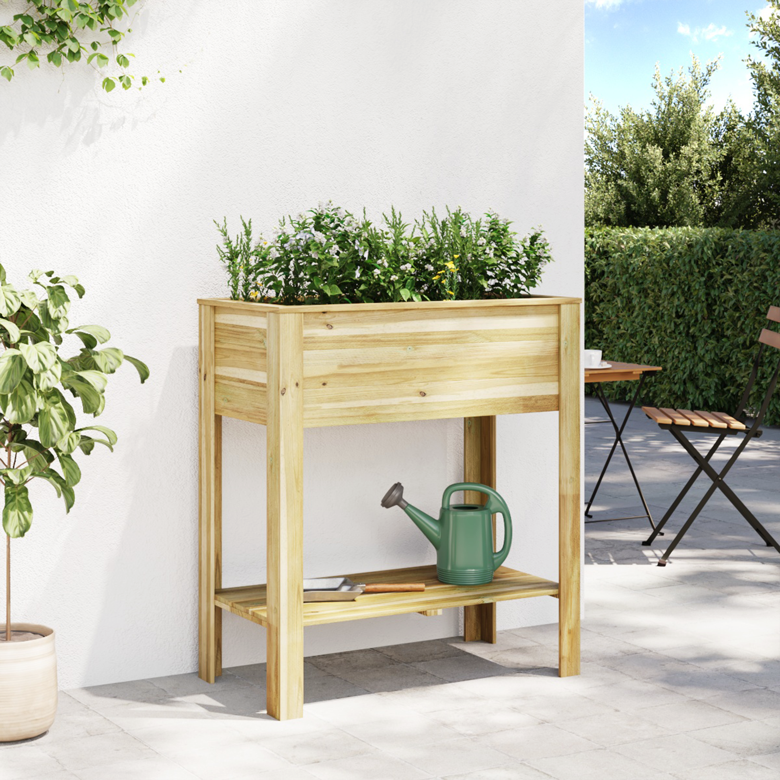 Garden Plant Stand 85x46x94 cm Impregnated Wood Pine - Image 4