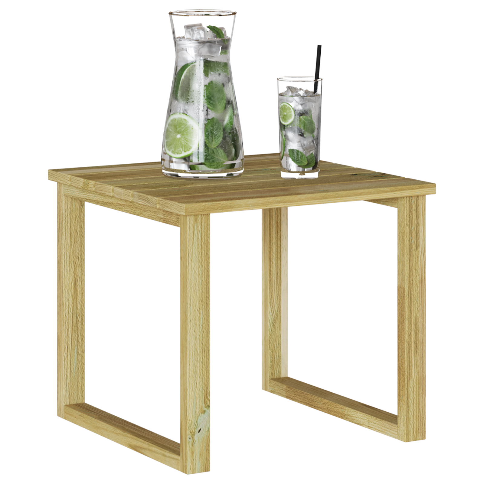 Sunbed Table 40x40x36 cm Impregnated Pinewood - Image 3