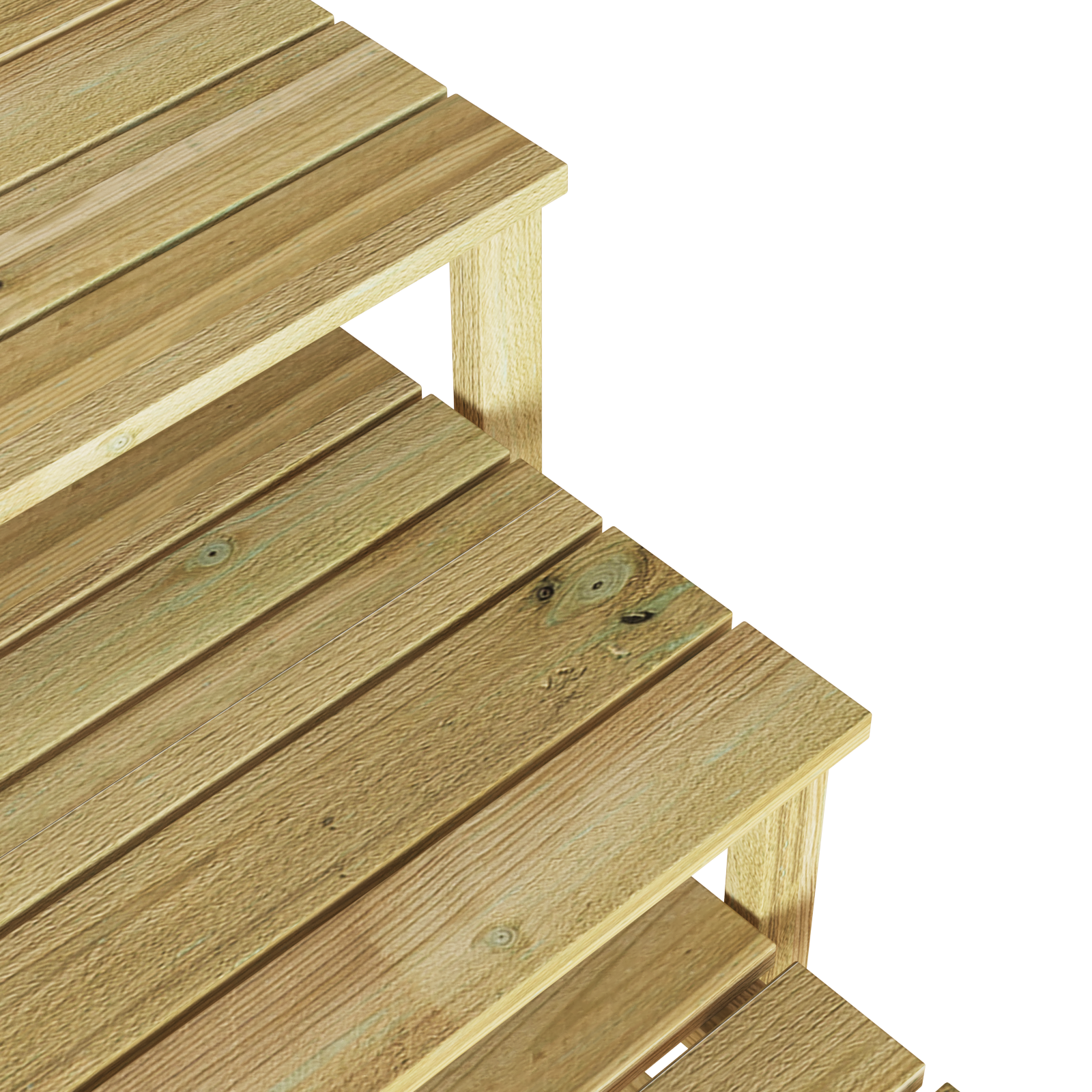 3 Piece Sunbed Table Set Made from Solid Pinewood - Image 8