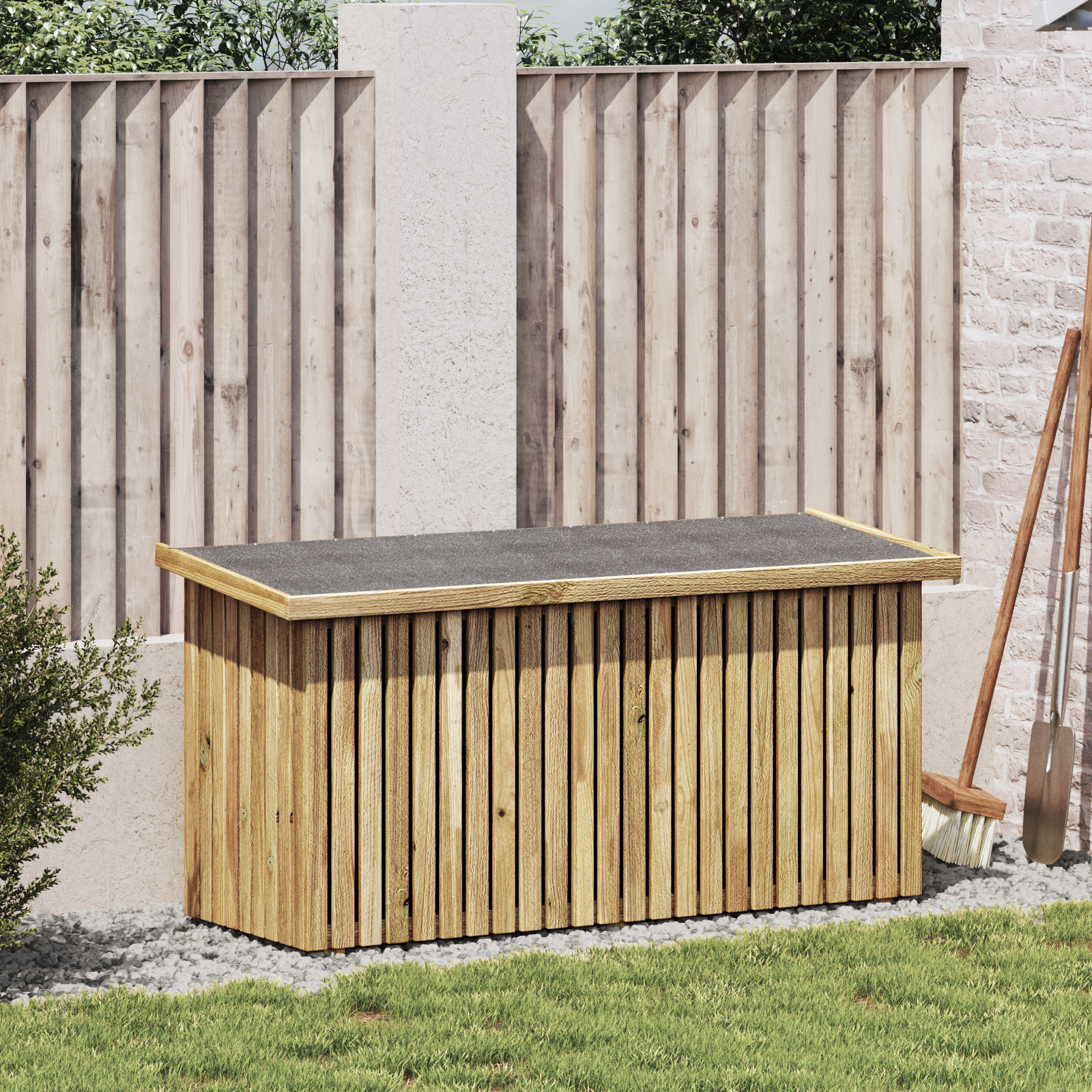 Aufbewahrungsbox 119x44x58,5 cm behandeltes Kiefernholz - gartenmoebel-boxen - Your Garden Eden