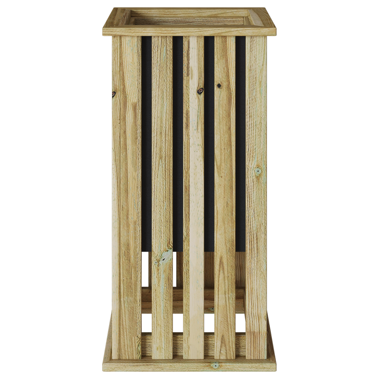 Garden Planter with Liner 33x33x65 cm Impregnated Wood Pine - Image 5