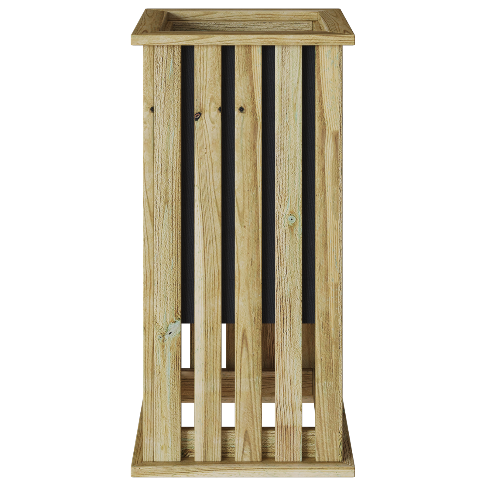 Garden Planter with Liner 33x33x65 cm Impregnated Wood Pine - Image 6