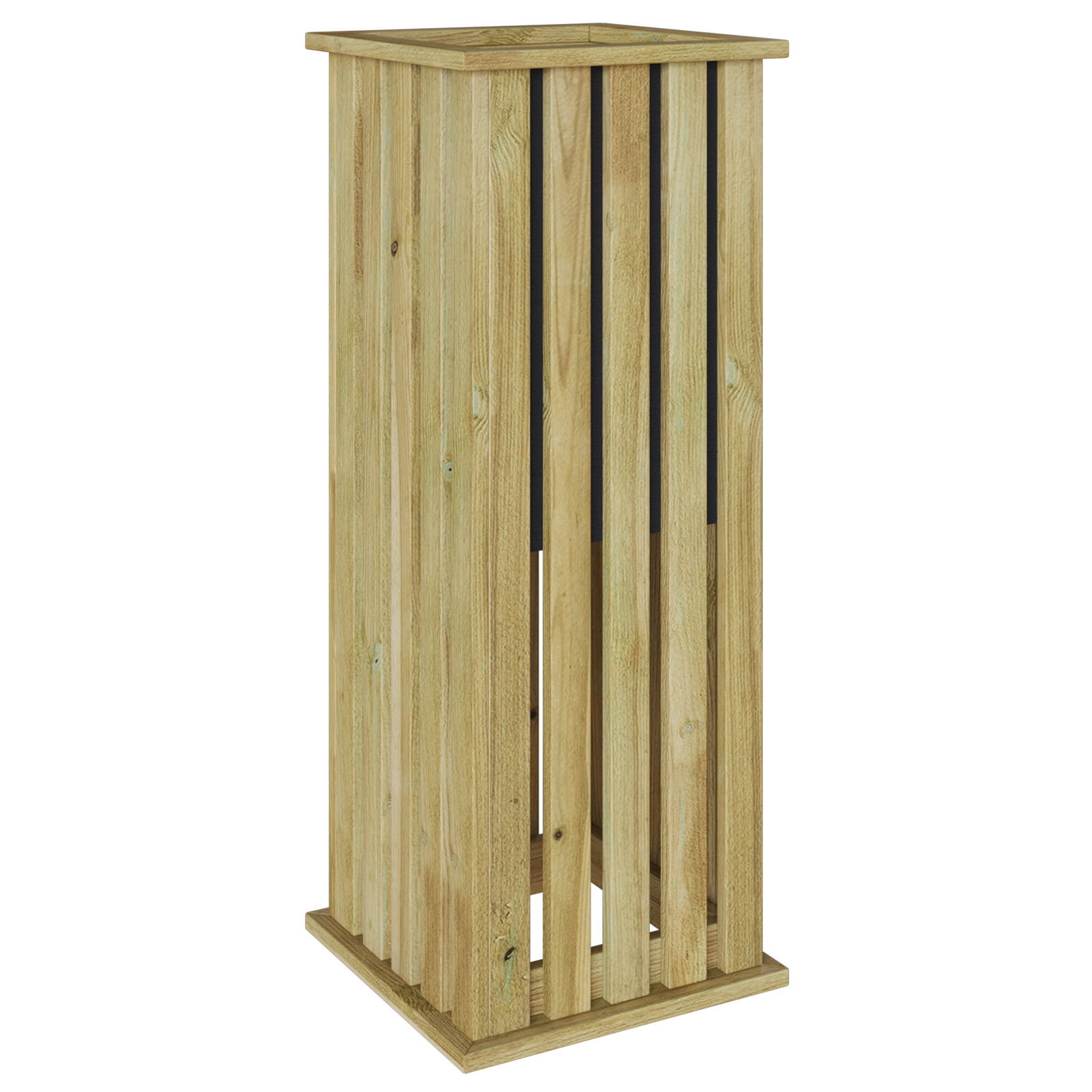 Garden Planter with Liner 33x33x85 cm Impregnated Wood Pine - Image 7