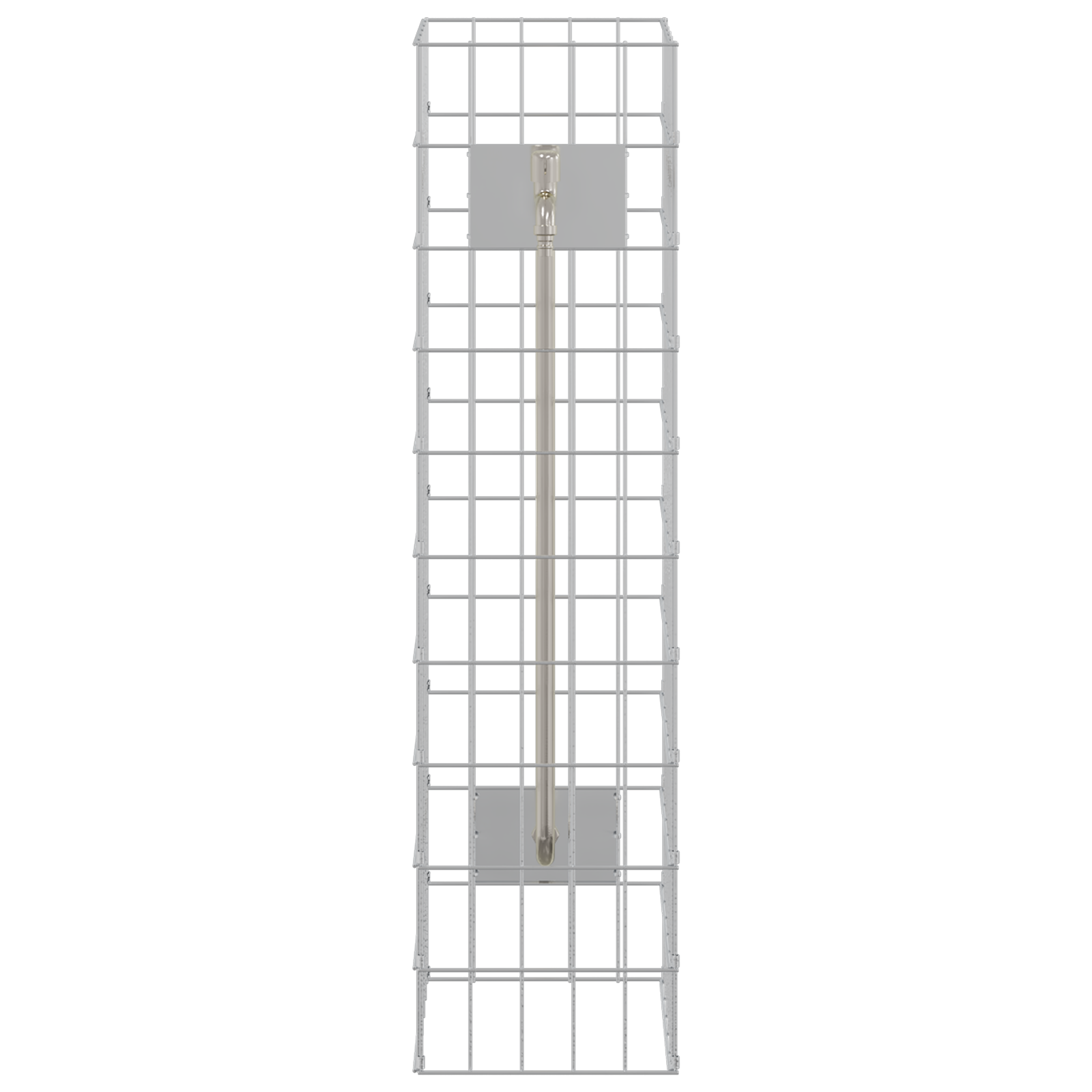 Gabion Column with Water Tap 100x25x25 cm 304 Stainless Steel - Image 4