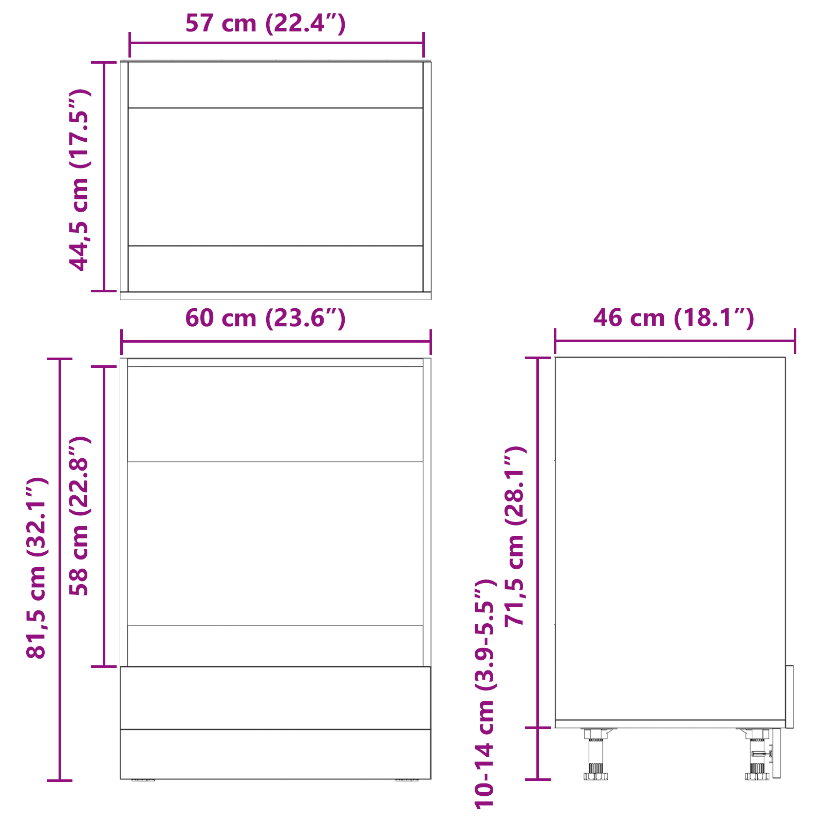 Oven Cabinet Old Wood 60x46x81,5 cm Engineered Wood - Image 11