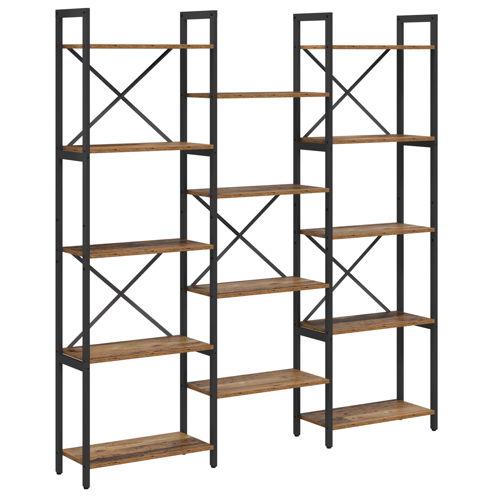  vidaXL Könyvespolc Régi fa 156 x 25 x 167.5 cm Faanyag akciós termékkép 1