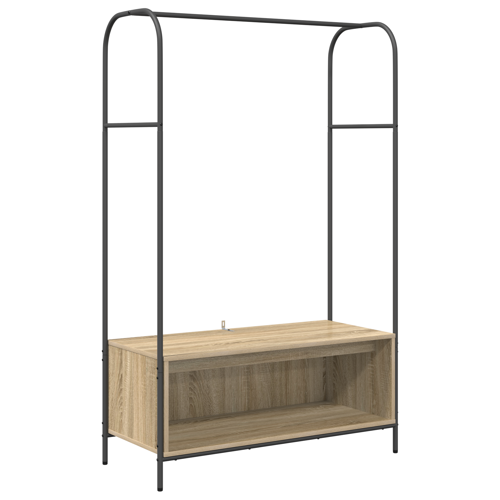  vidaXL Polcos ruhatartó Sonoma tölgy 100x44x160 cm akciós termékkép 1