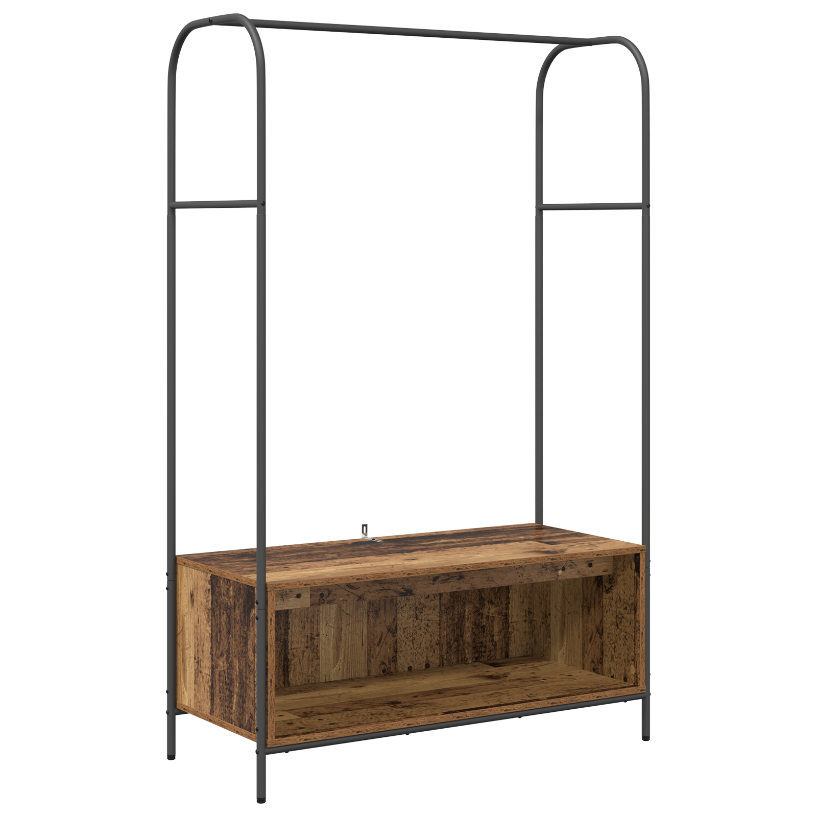  vidaXL ruhaszárító polcokkal régi fából 100x44x160 cm akciós termékkép 1