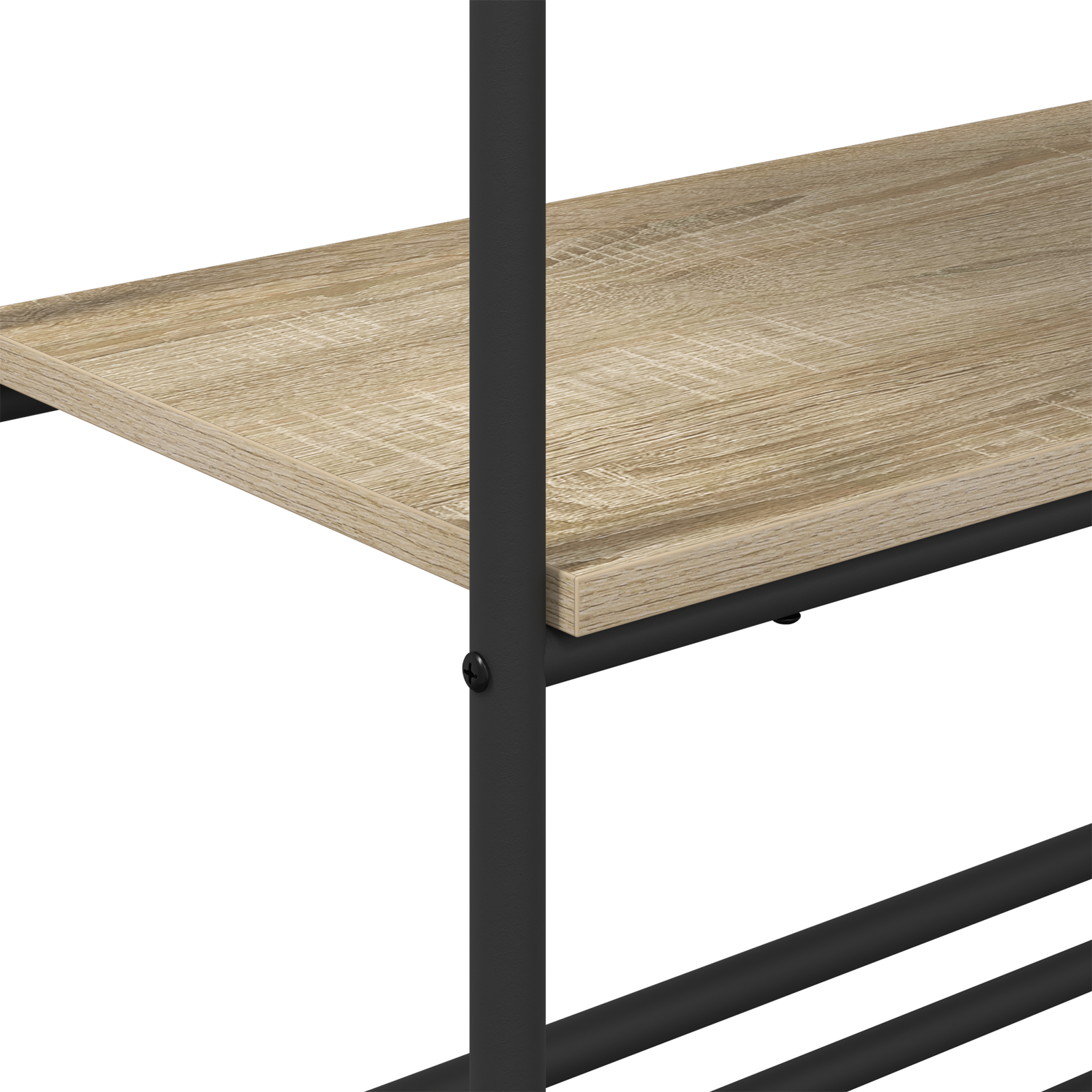 Kledingrek met planken met plank Sonoma eiken 60 x 30 x 171 cm image 8