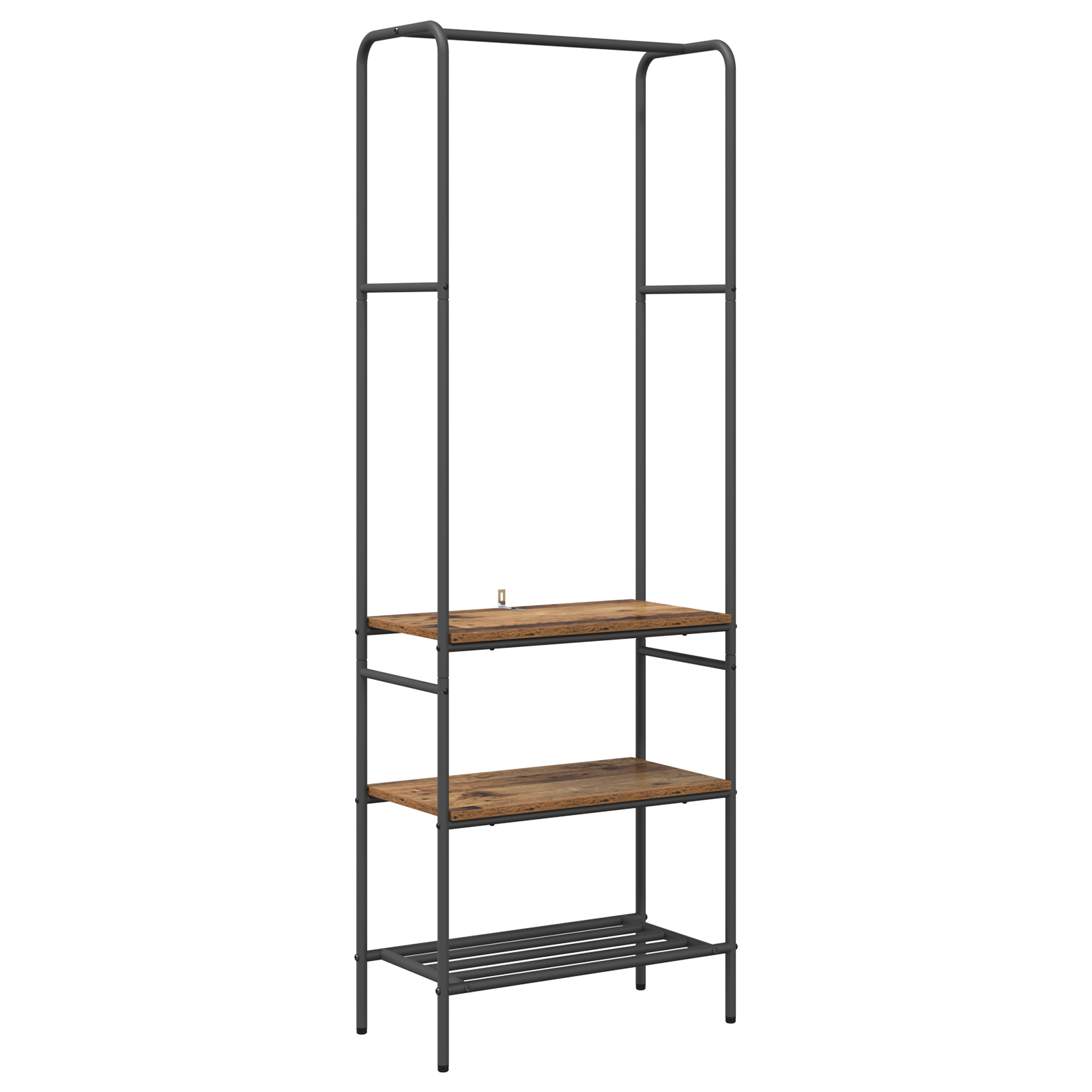  vidaXL Ruhatartó polcokkal polcokkal Öreg fa 60 x 30 x 171 cm Faanyag akciós termékkép 1