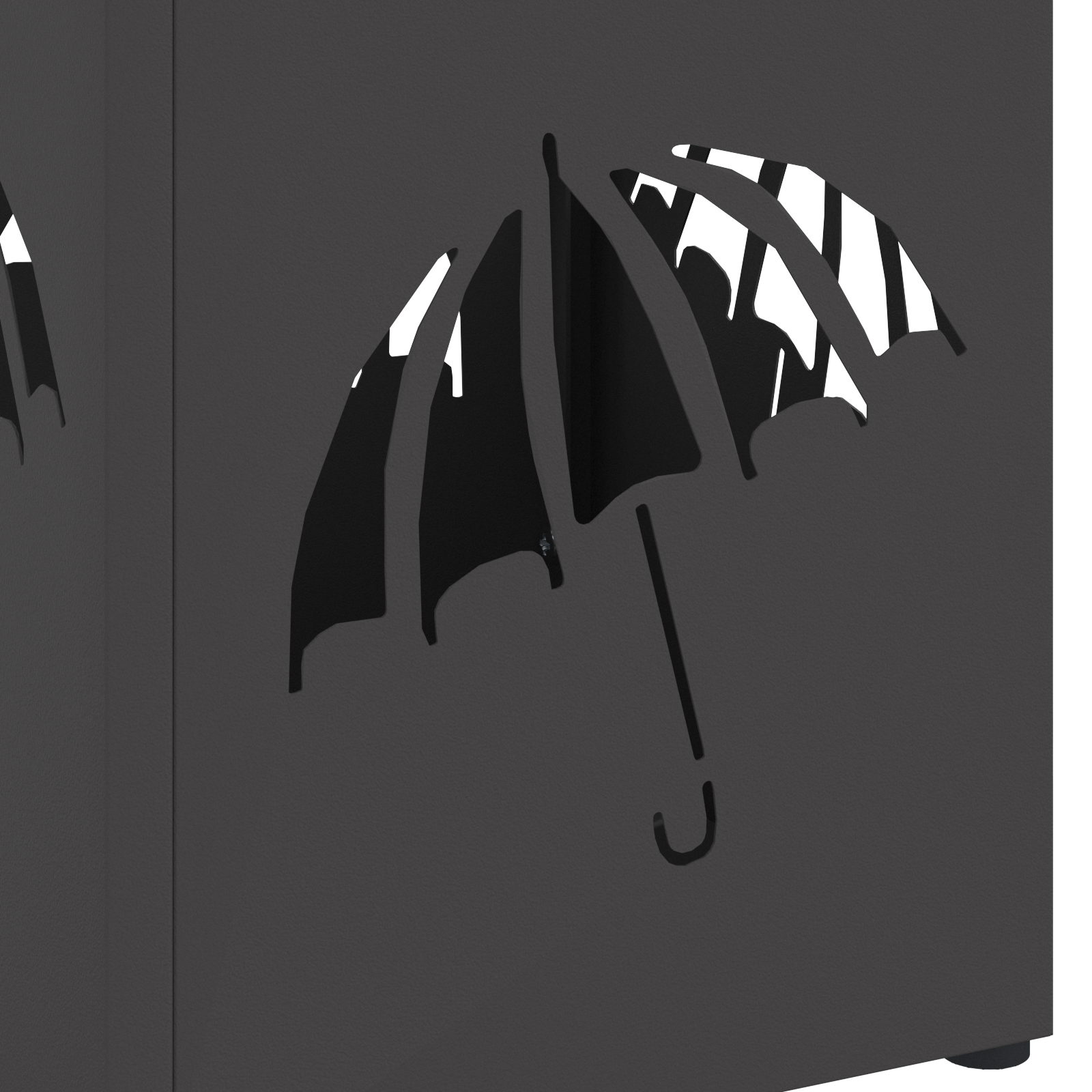 Umbrella Stand Black Metal Medium Pattern Black Umbrella Stand - Image 5