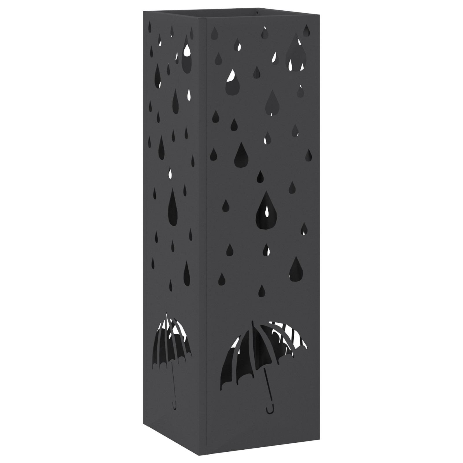 Umbrella Stand Black Metal Medium Pattern Black Umbrella Stand - Image 2