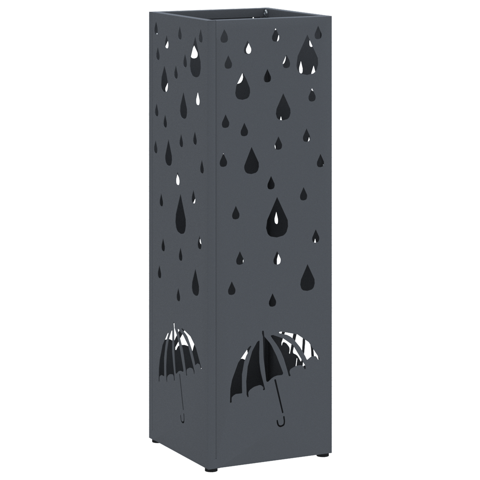 Umbrella Stand Anthracite Metal Standard Decorative Inlays - Image 2
