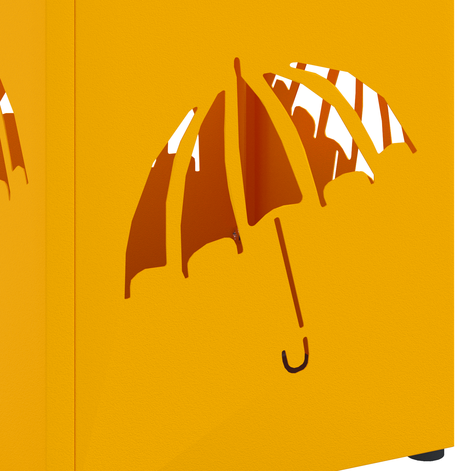 Paraplu Houder Mosterdgeel 15,5x15,5x49 cm Staal image 6