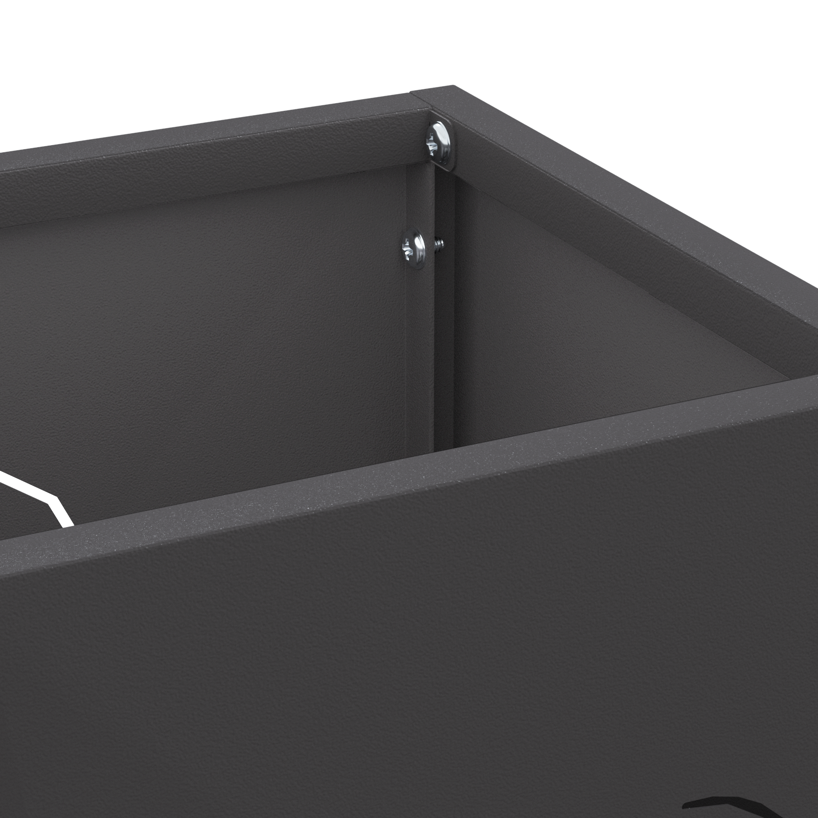 Umbrella Stand Black Steel Medium Black Umbrella Stand - Image 4