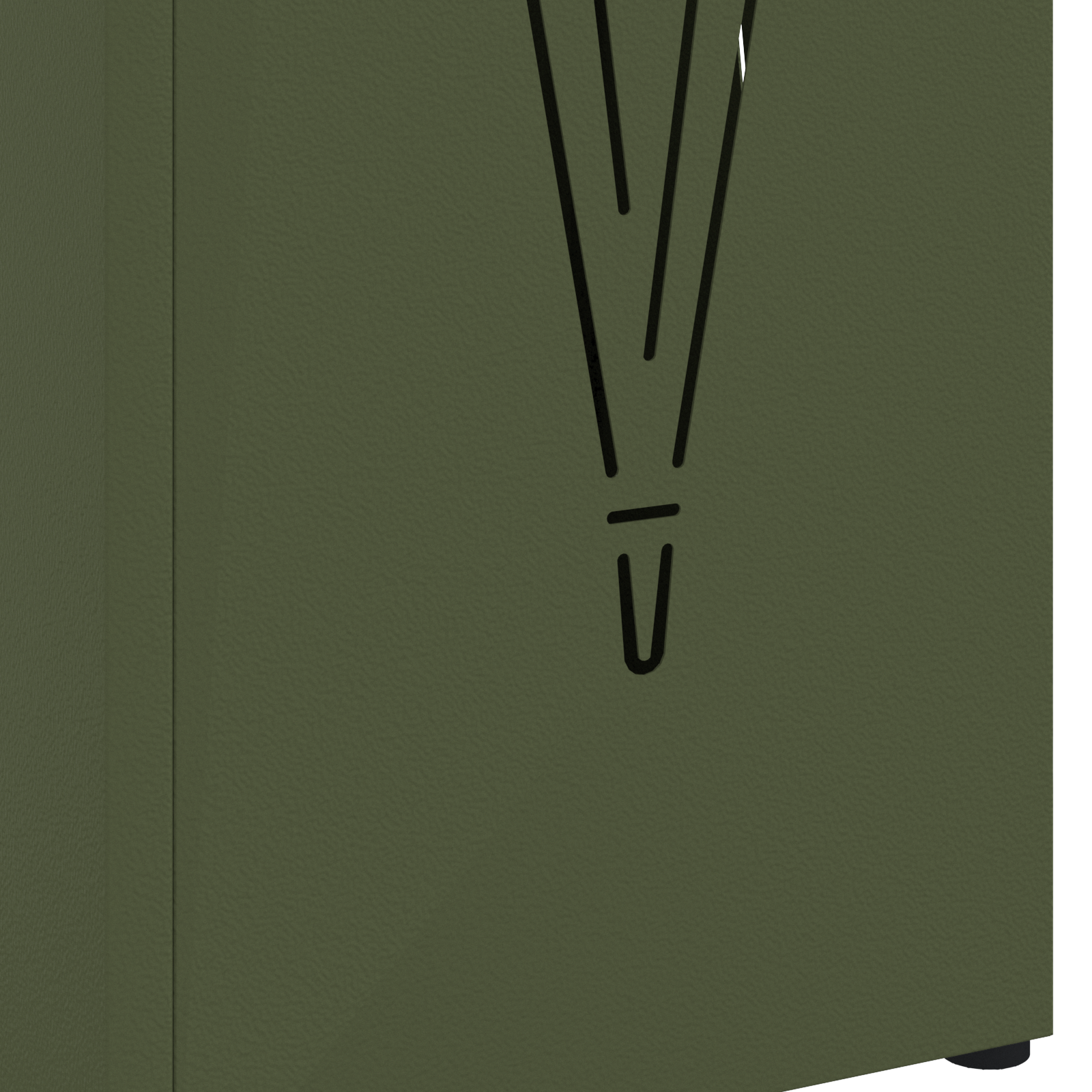 Umbrella Stand Olive green Metal Medium Decorative Inlays - Image 5