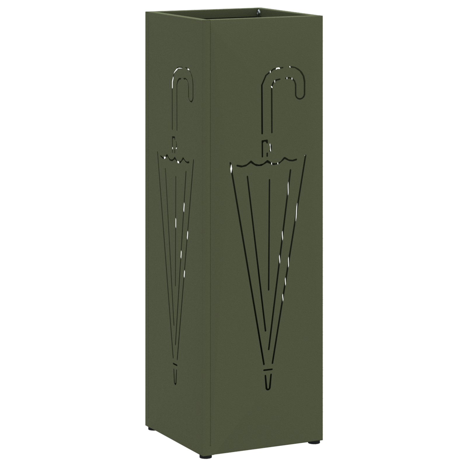 Umbrella Stand Olive green Metal Medium Decorative Inlays - Image 2