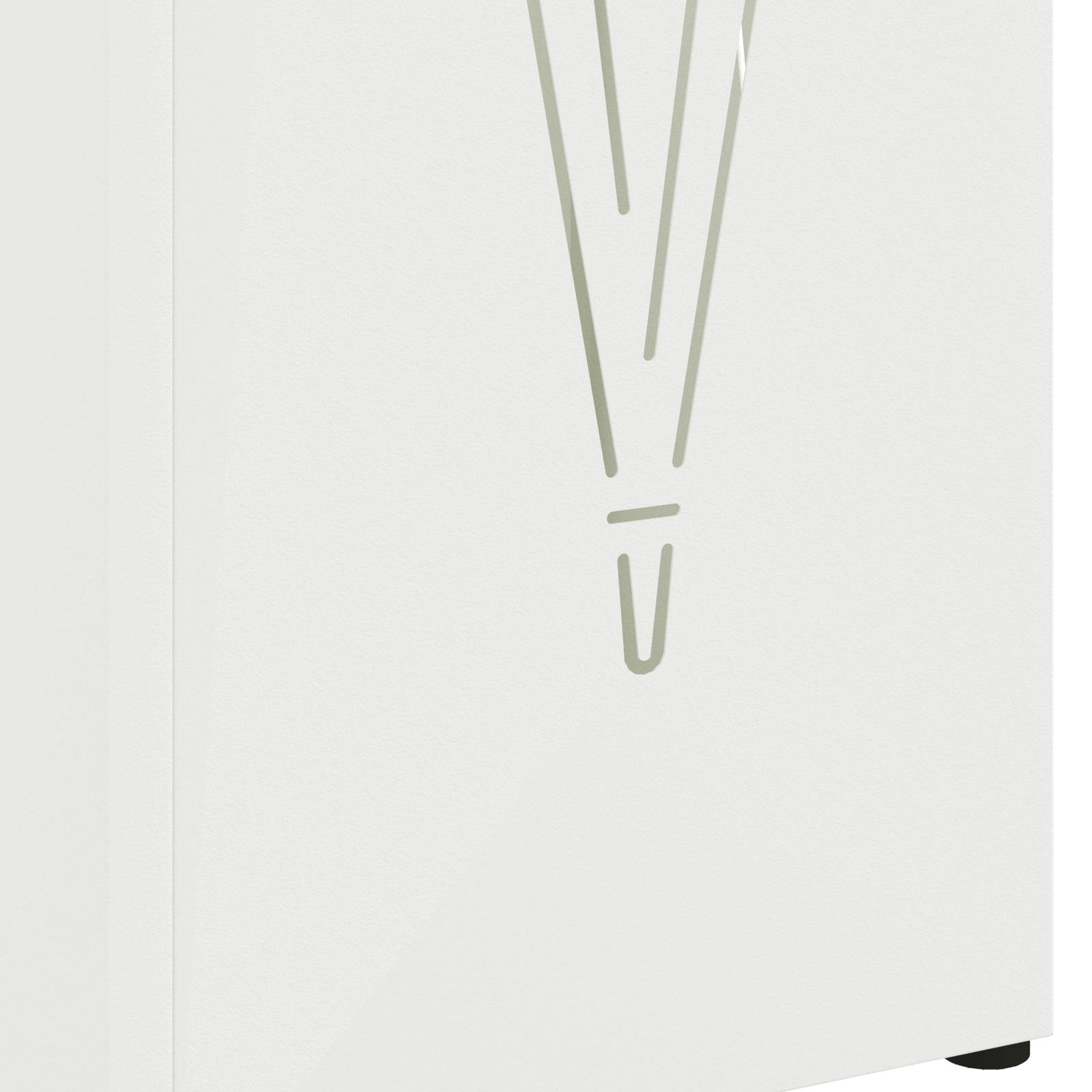 Umbrella Stand White Metal Compact Umbrella Stand Rectangular - Image 5