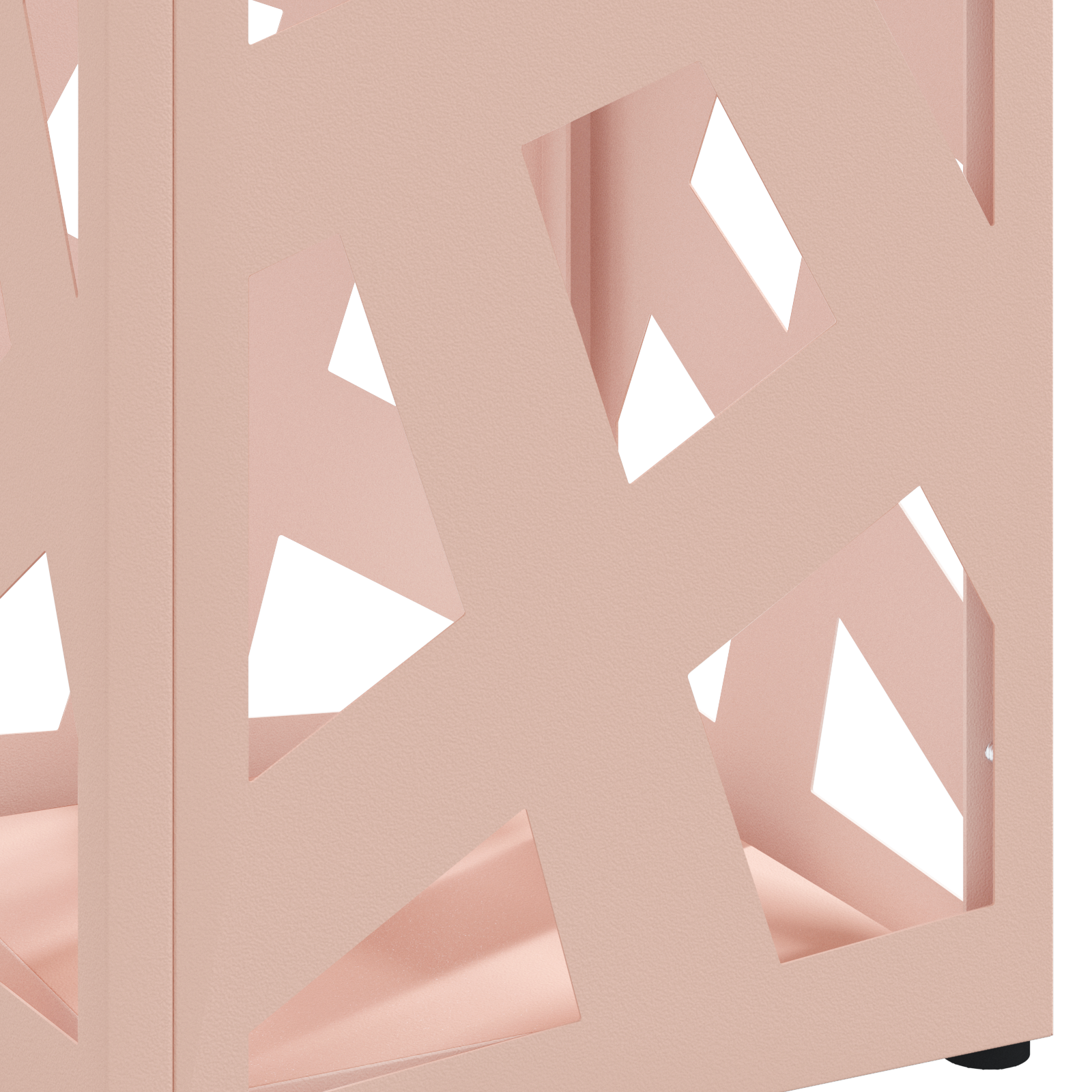 Umbrella Stand Pink Metal Medium Decorative Inlays - Image 5
