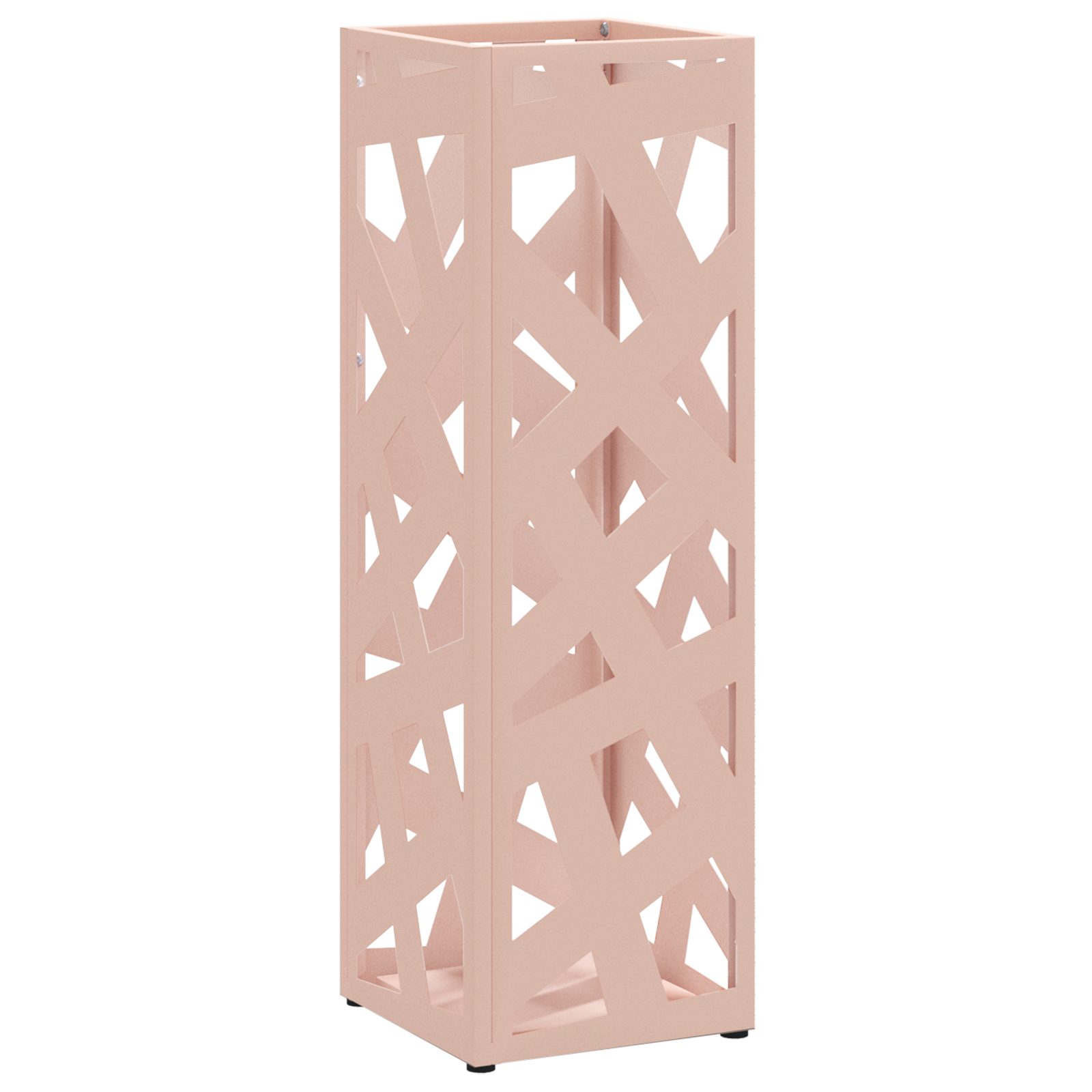 Umbrella Stand Pink Metal Medium Decorative Inlays - Image 2