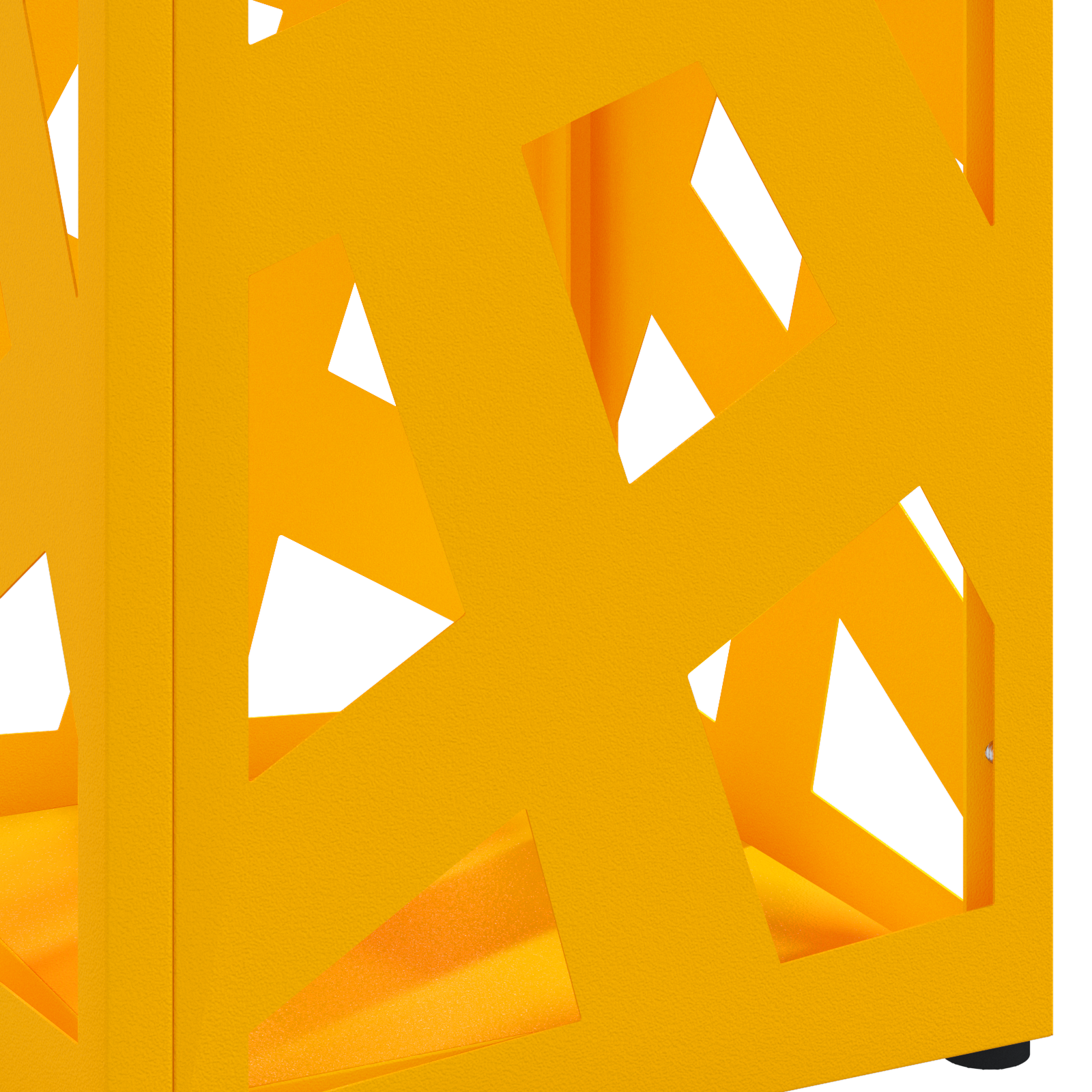 Umbrella Stand Mustard yellow Metal Medium Sleek - Image 5