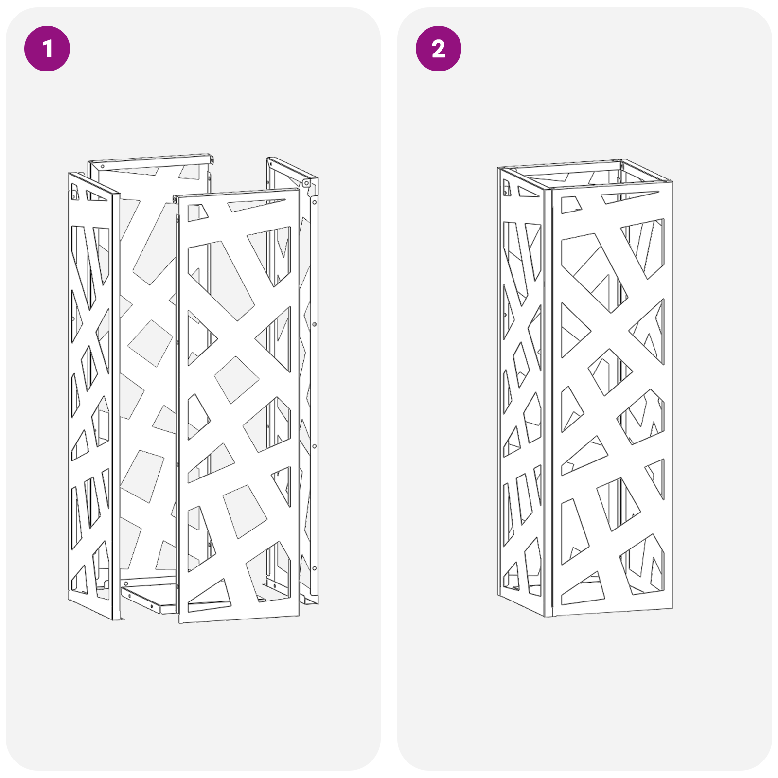 Umbrella Stand Olive green Metal Standard Decorative Inlays - Image 6