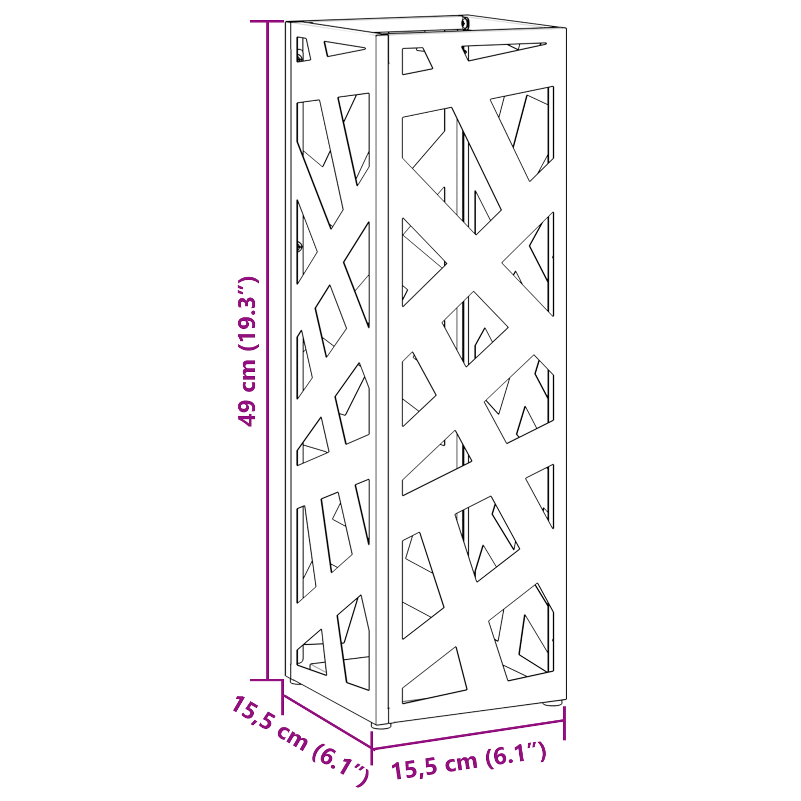 Umbrella Stand Olive green Metal Standard Decorative Inlays - Image 7