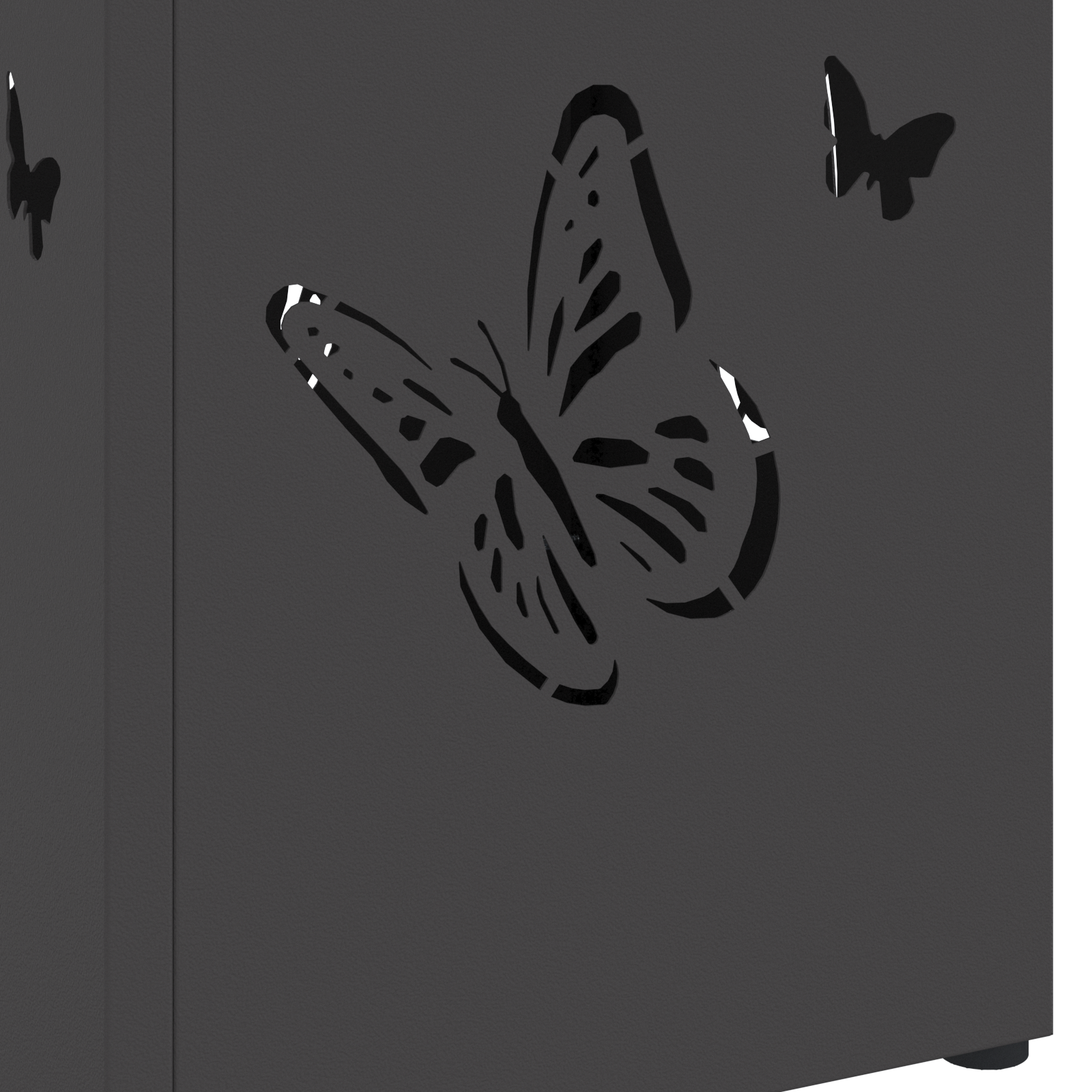 Umbrella Stand Black Metal Standard Decorative Inlays - Image 5