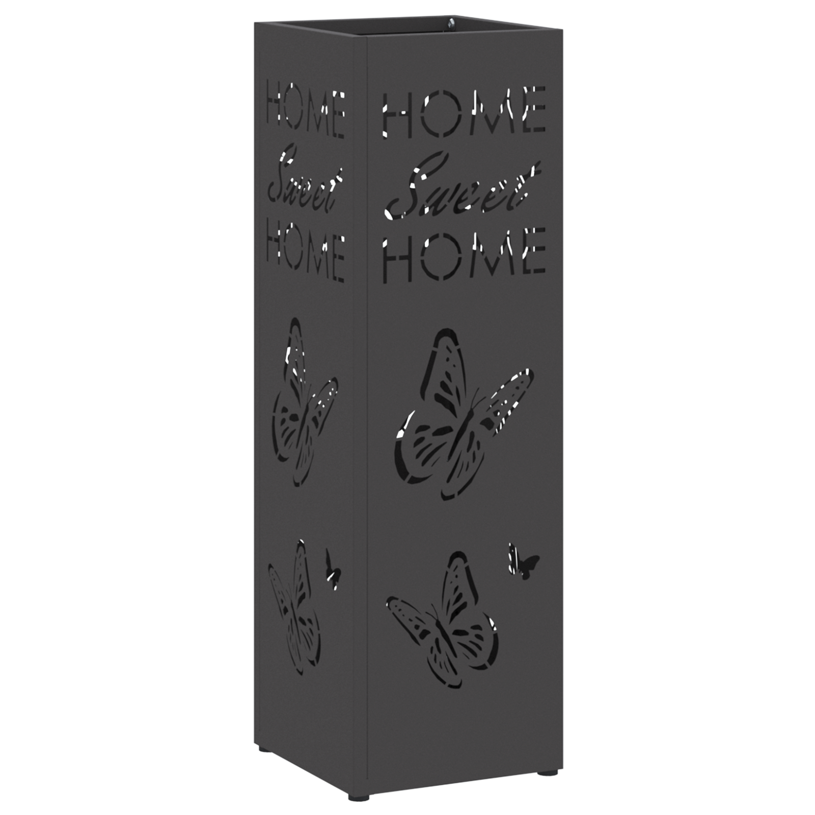 Umbrella Stand Black Metal Standard Decorative Inlays - Image 2
