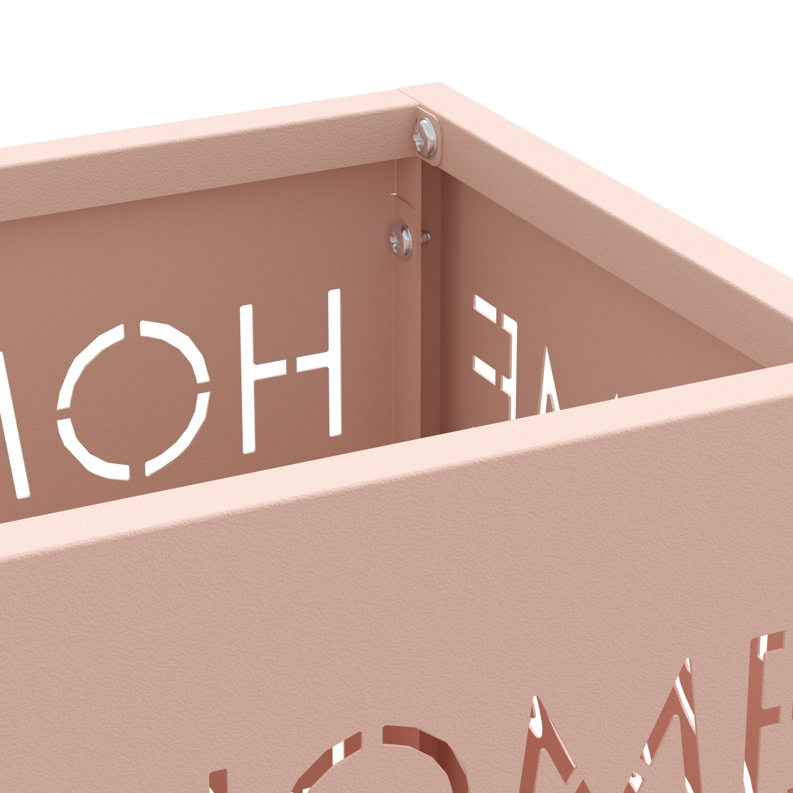 Umbrella Stand Pink Metal Medium Decorative Inlays - Image 4