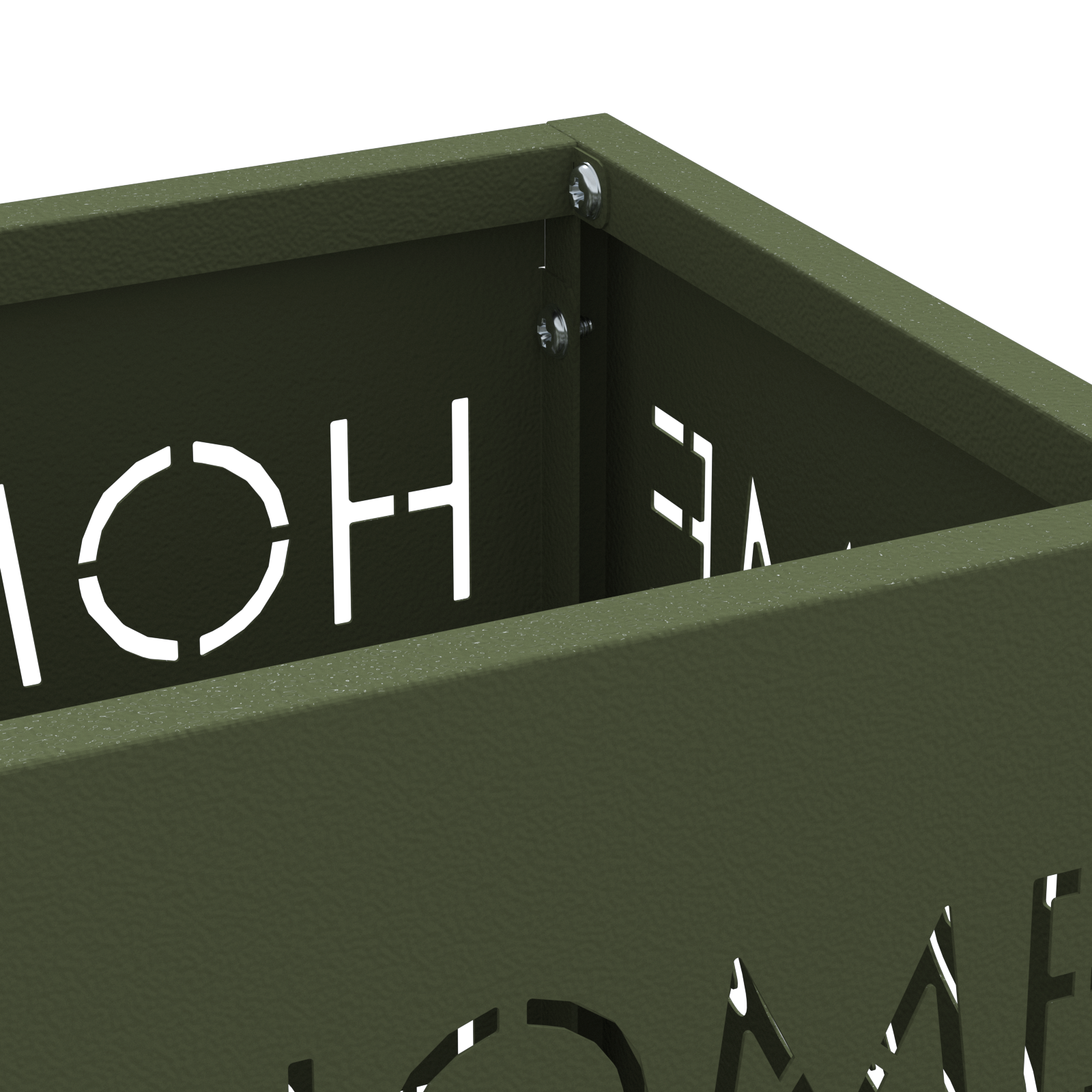 Umbrella Stand Olive Green Metal Standard Pattern - Image 4