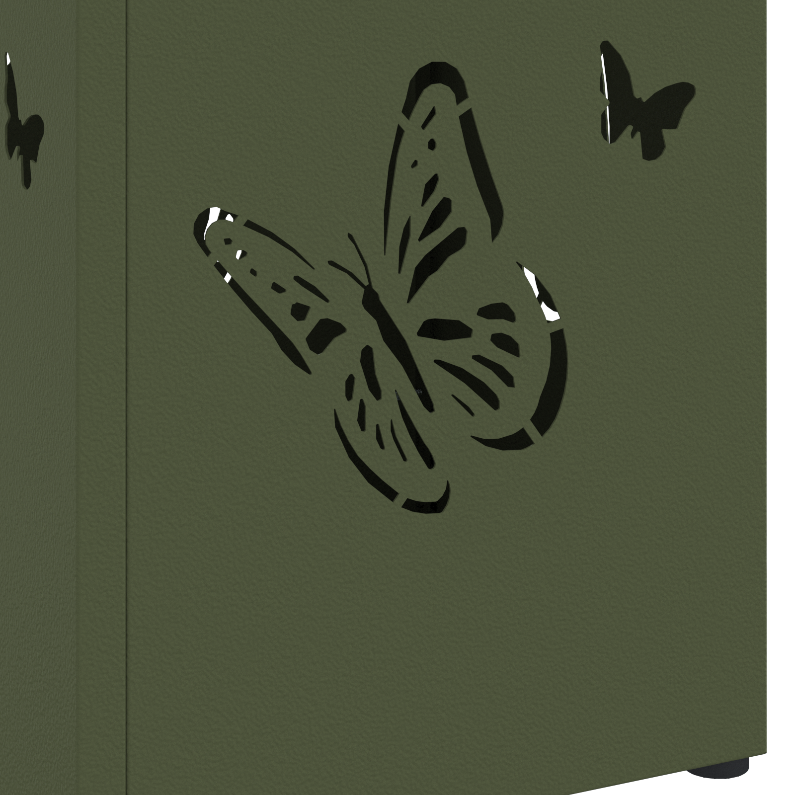 Umbrella Stand Olive Green Metal Standard Pattern - Image 5