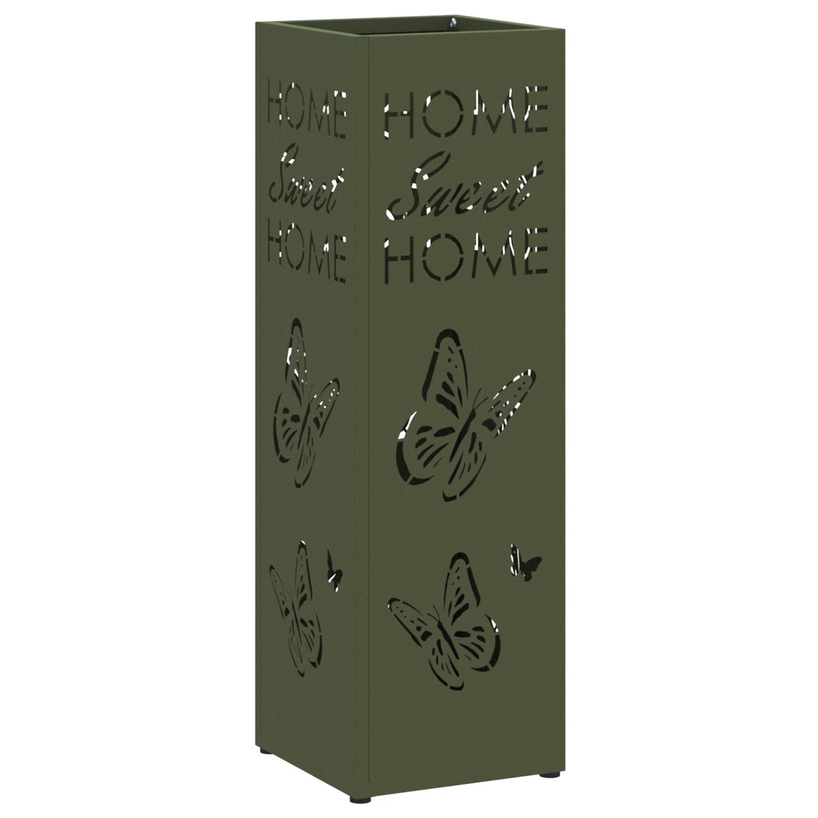 Umbrella Stand Olive Green Metal Standard Pattern - Image 2