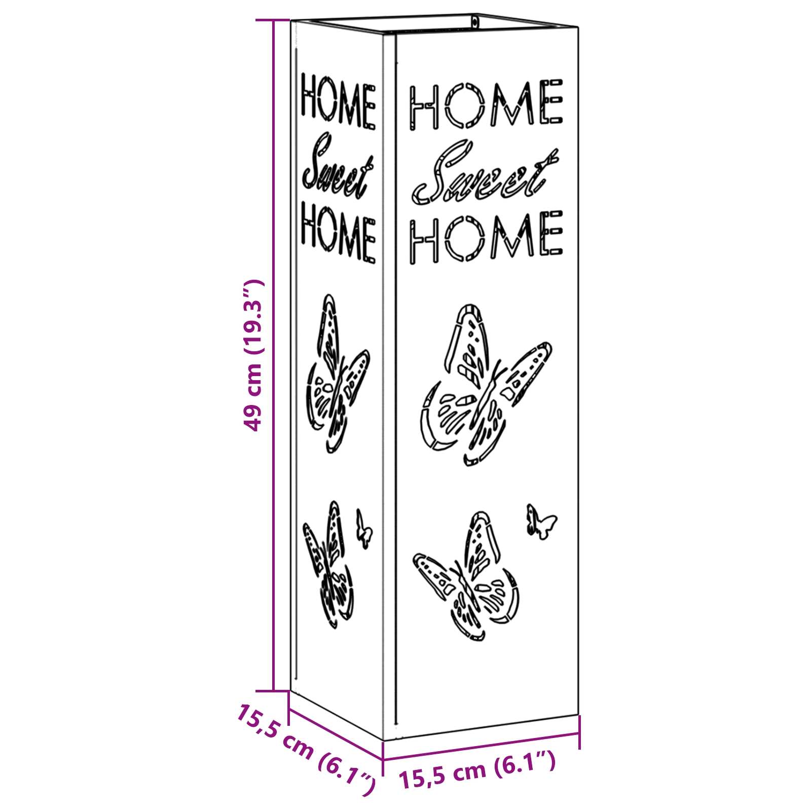 Umbrella Stand White Metal Standard Durable Umbrella Stand - Image 7