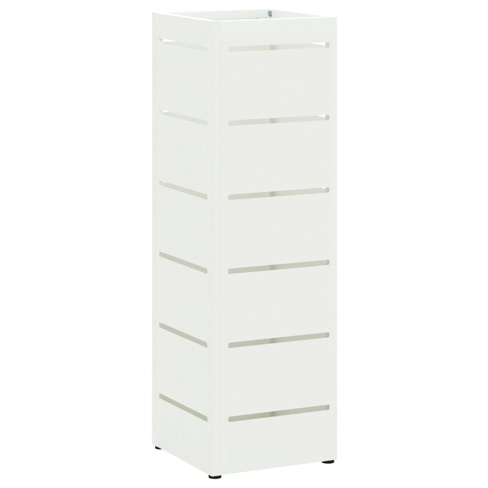 Umbrella Stand White Wood Standard Umbrella Stand Contemporary - Image 2