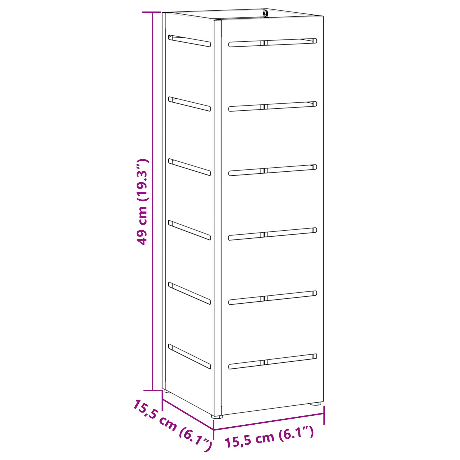 Umbrella Stand White Wood Standard Umbrella Stand Contemporary - Image 7