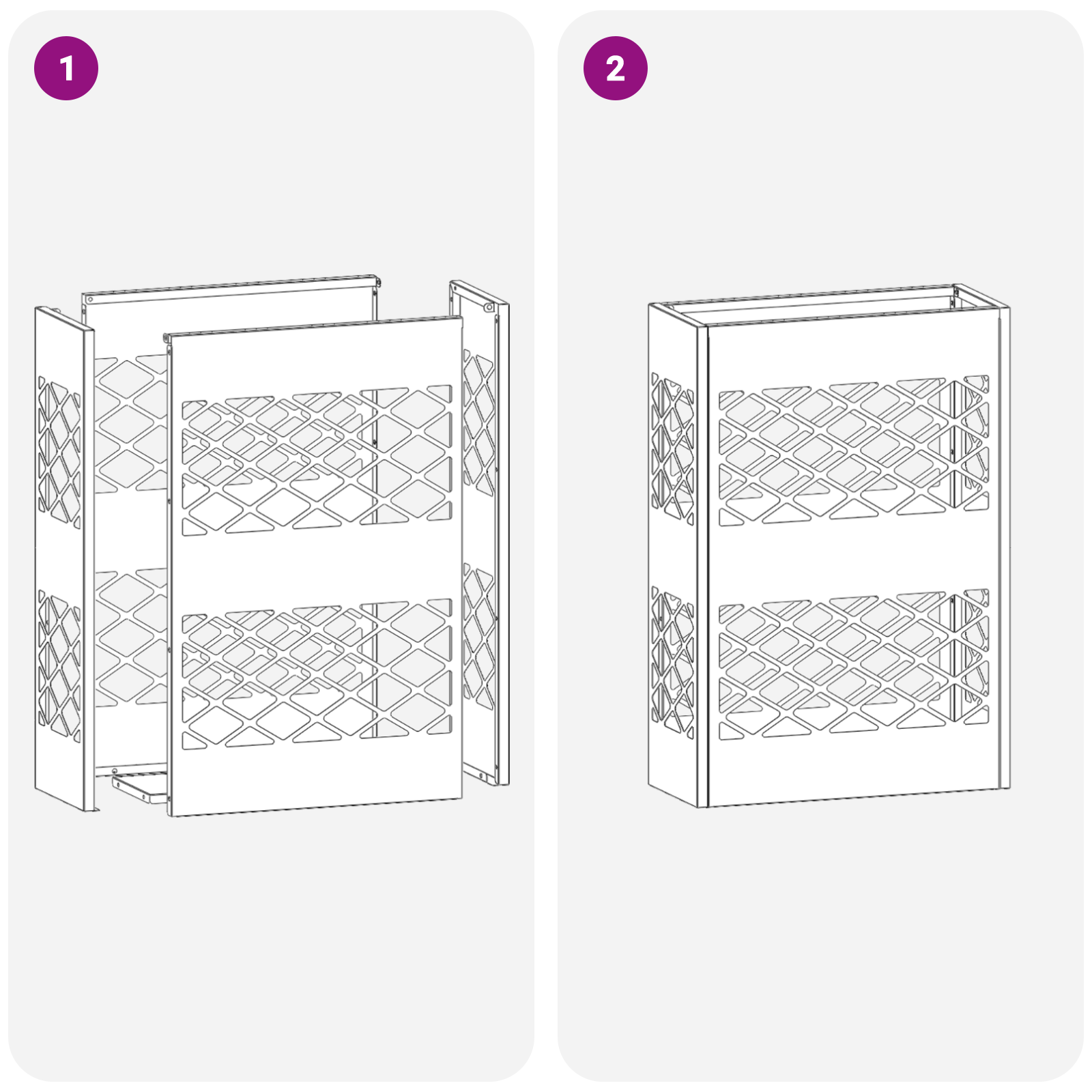 Umbrella Stand Pink Metal Standard Decorative Inlays - Image 6