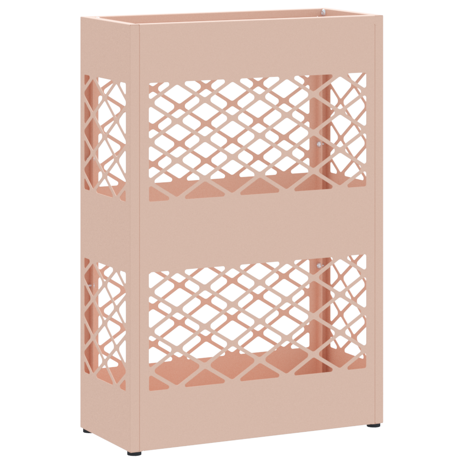Umbrella Stand Pink Metal Standard Decorative Inlays - Image 2