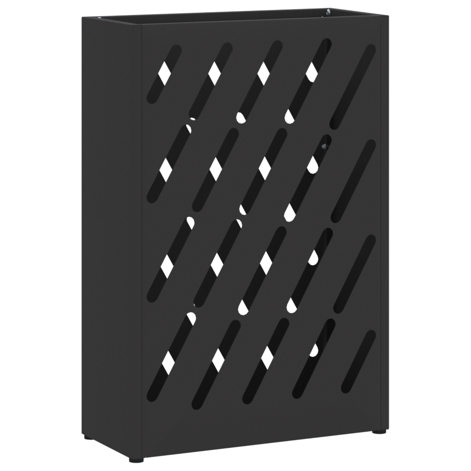  vidaXL Fekete Ernyőállvány - 28x12x41 cm Acél akciós termékkép 1