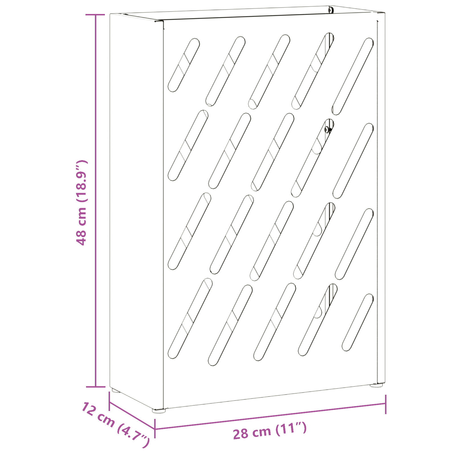 Umbrella Stand Pink Metal Medium Pattern Umbrella Stand - Image 7