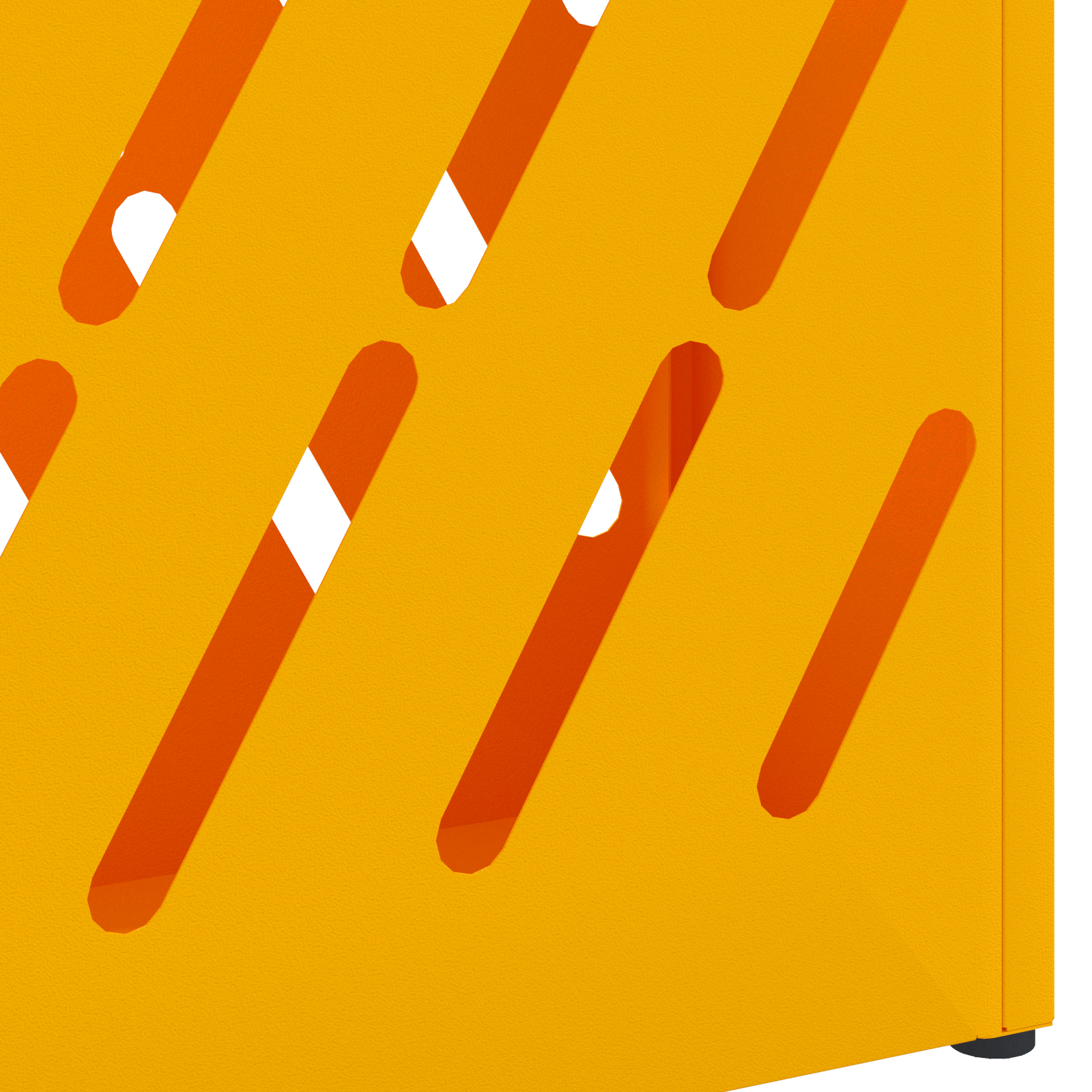 Umbrella Stand Mustard Yellow Metal Standard Umbrella Stand - Image 5