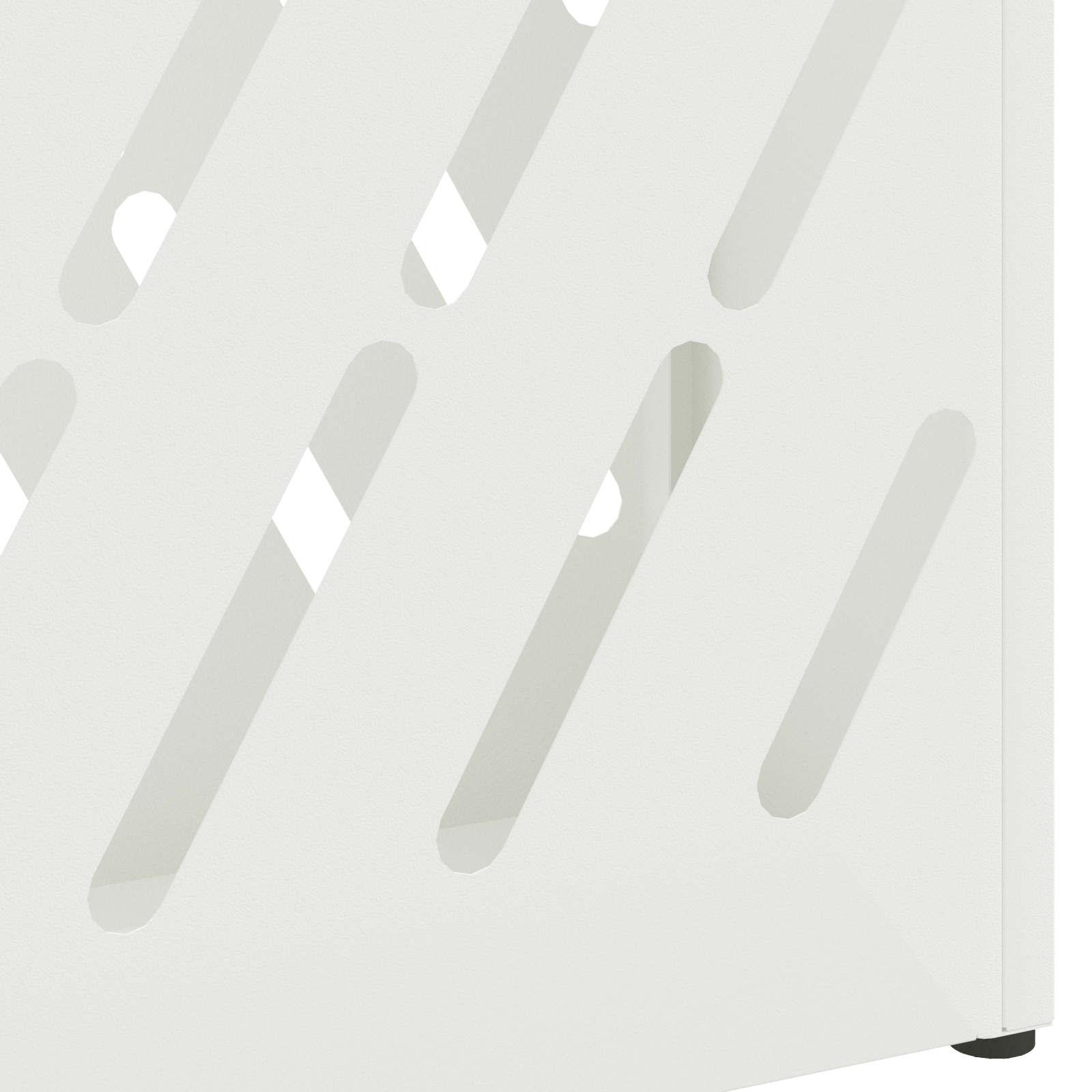 Umbrella Stand White Metal Compact Decorative Inlays - Image 5