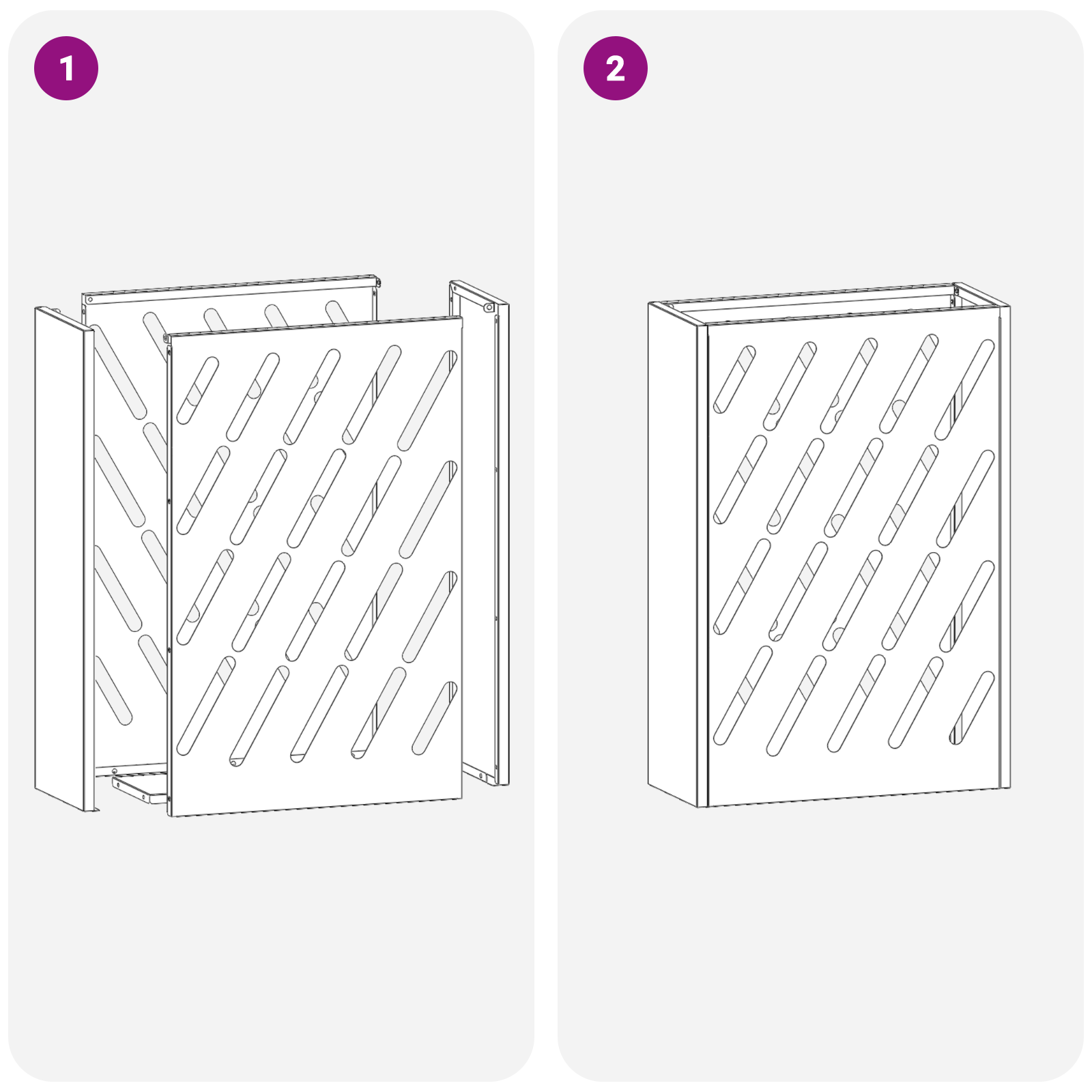 Umbrella Stand White Metal Compact Decorative Inlays - Image 6