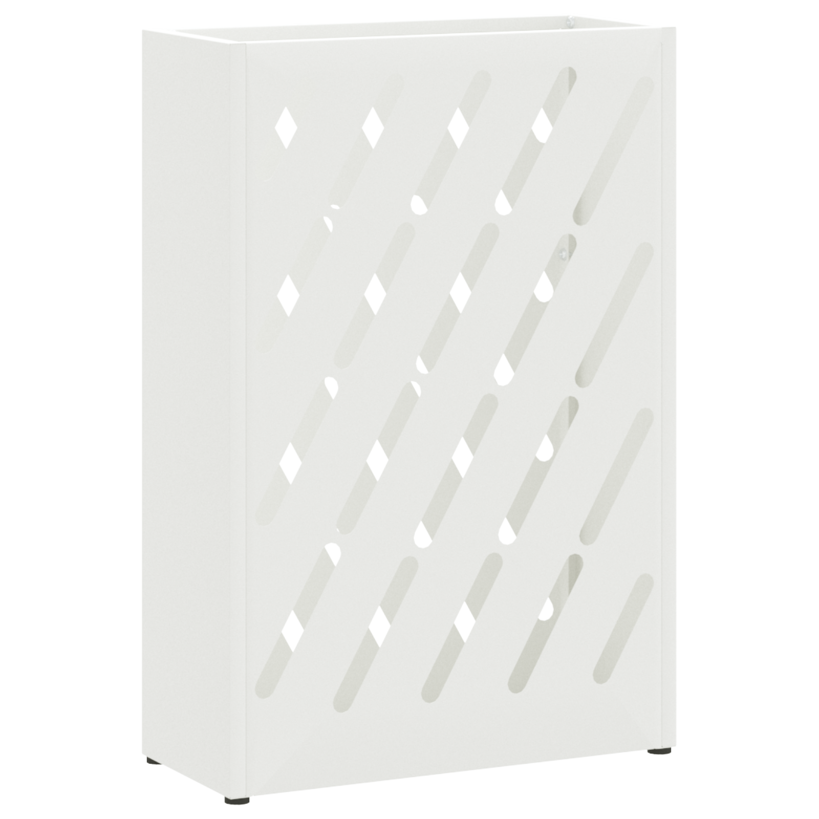 Umbrella Stand White Metal Compact Decorative Inlays - Image 2