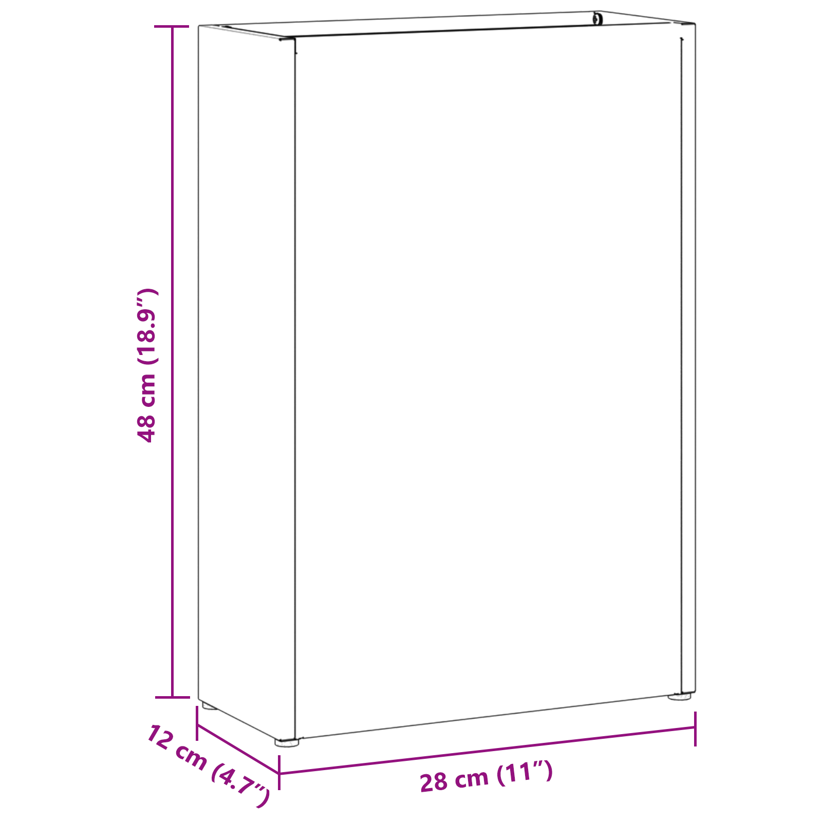 Umbrella Stand White Wood Medium Storage Umbrella Stand - Image 7